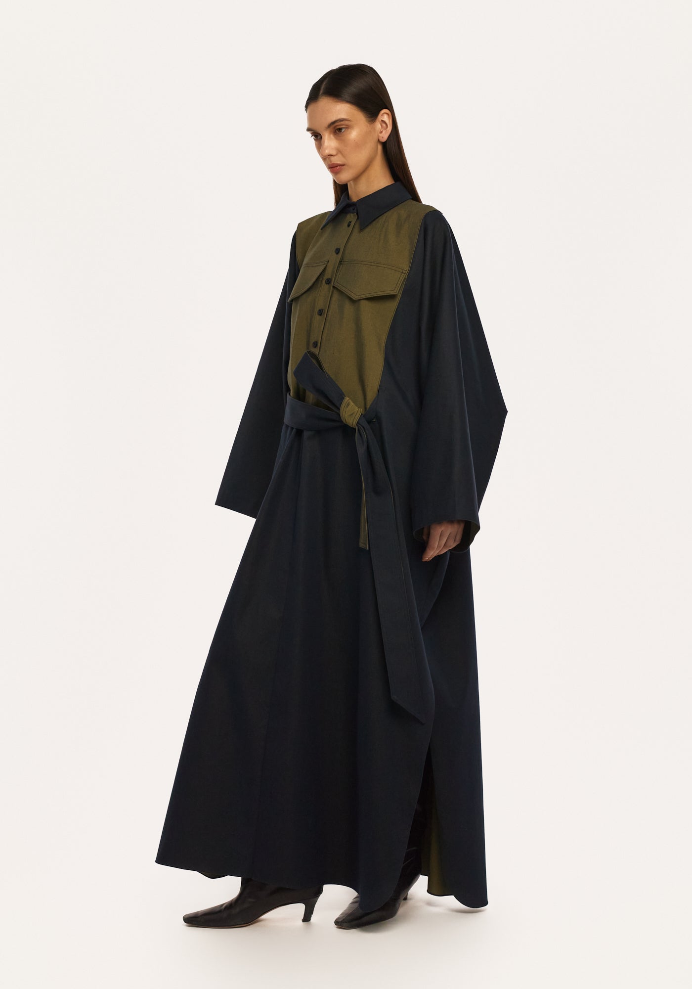 Джинсова сукня-пончо