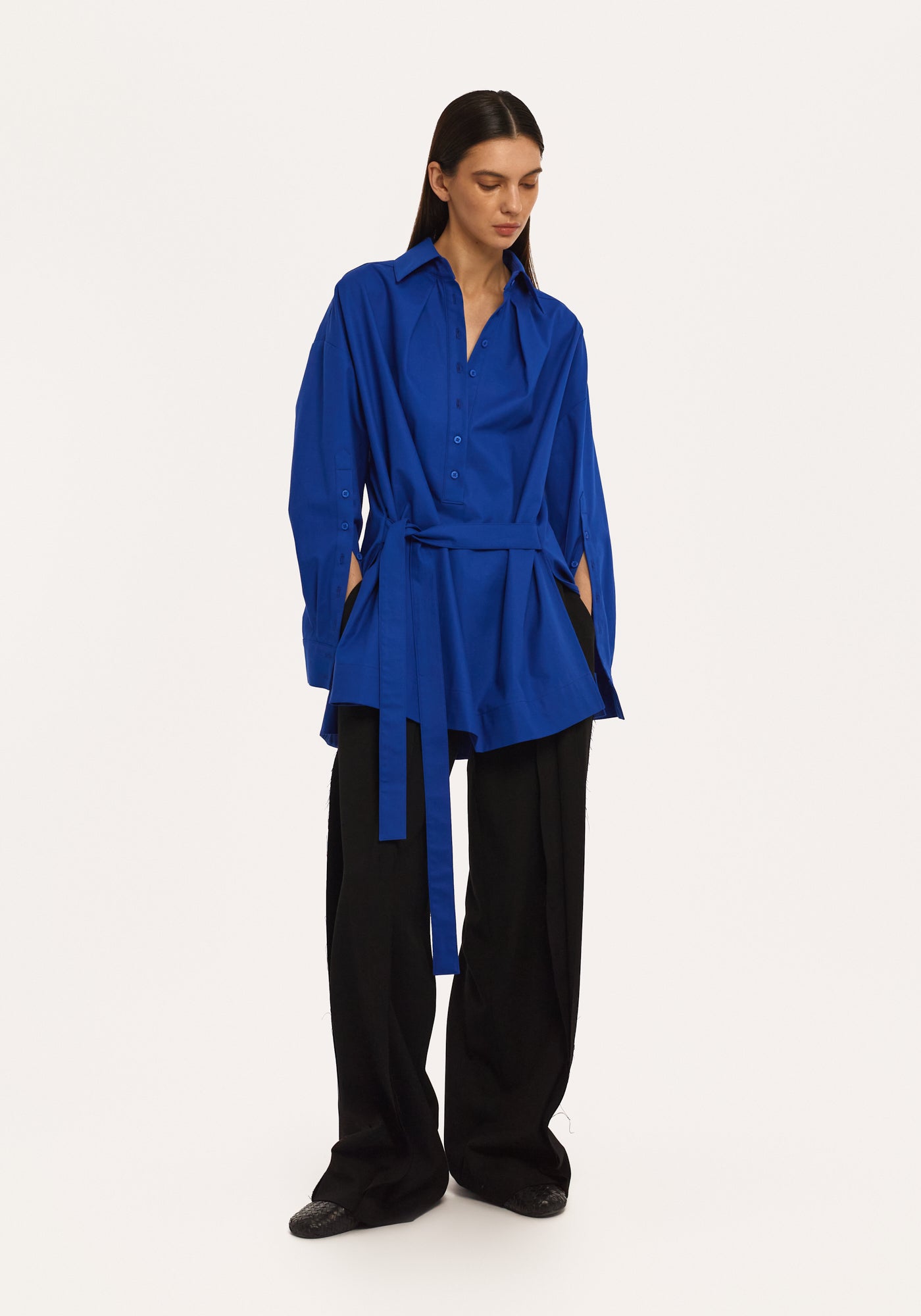 Міні сукня сорочка електрик