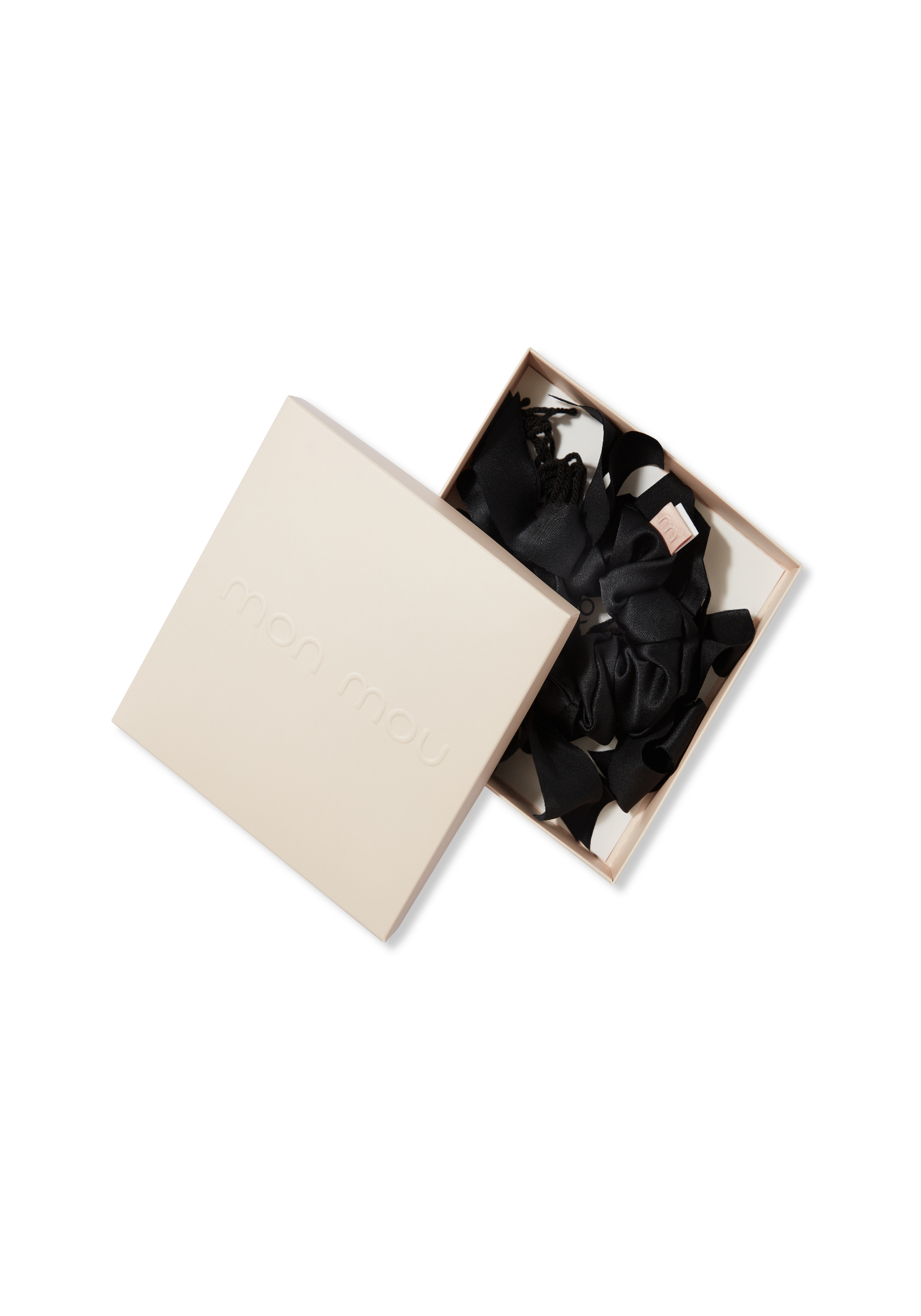 Чорна шовкова резинка Bobkova x Mon Mou