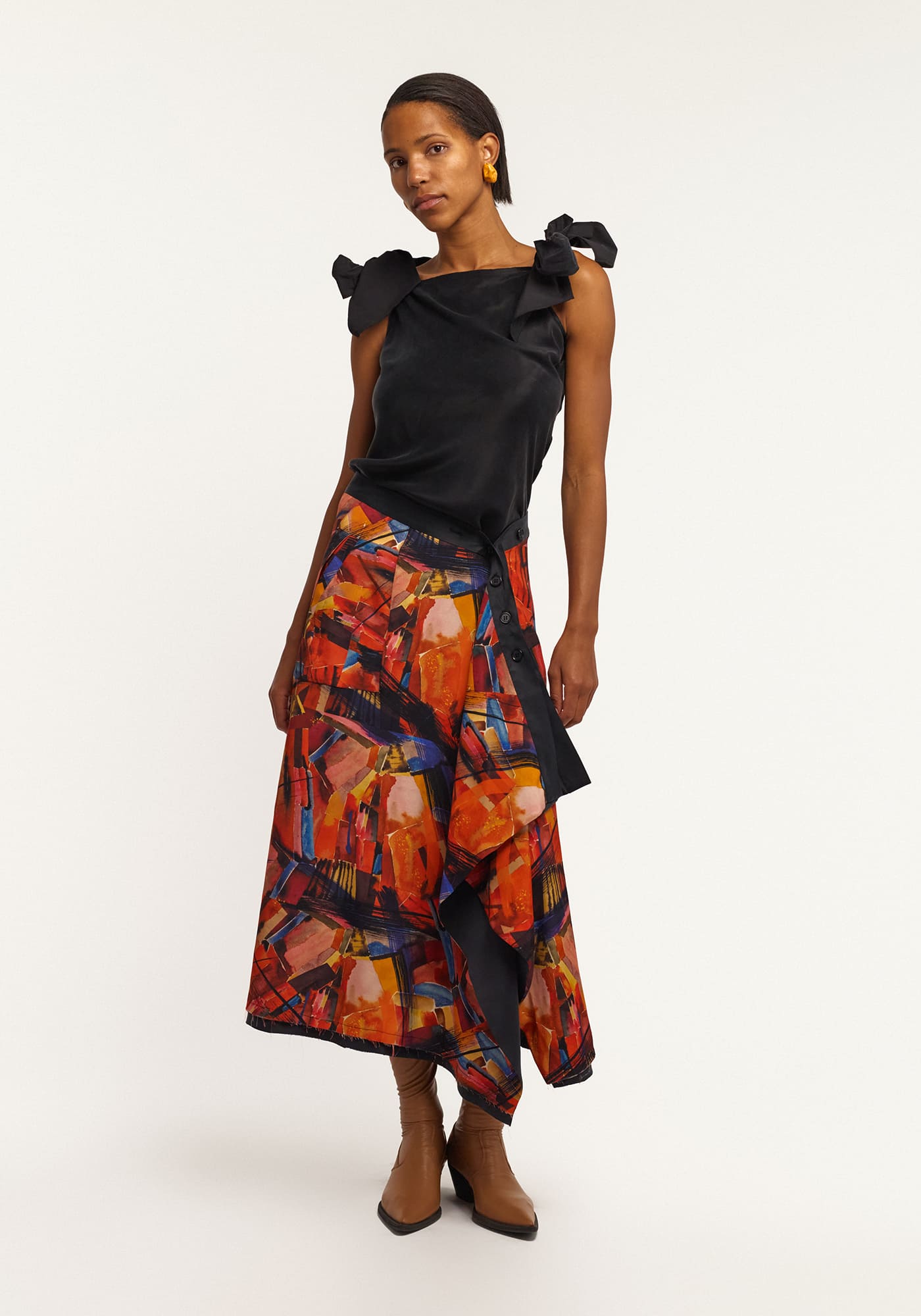 Двосторонній топ з бантами