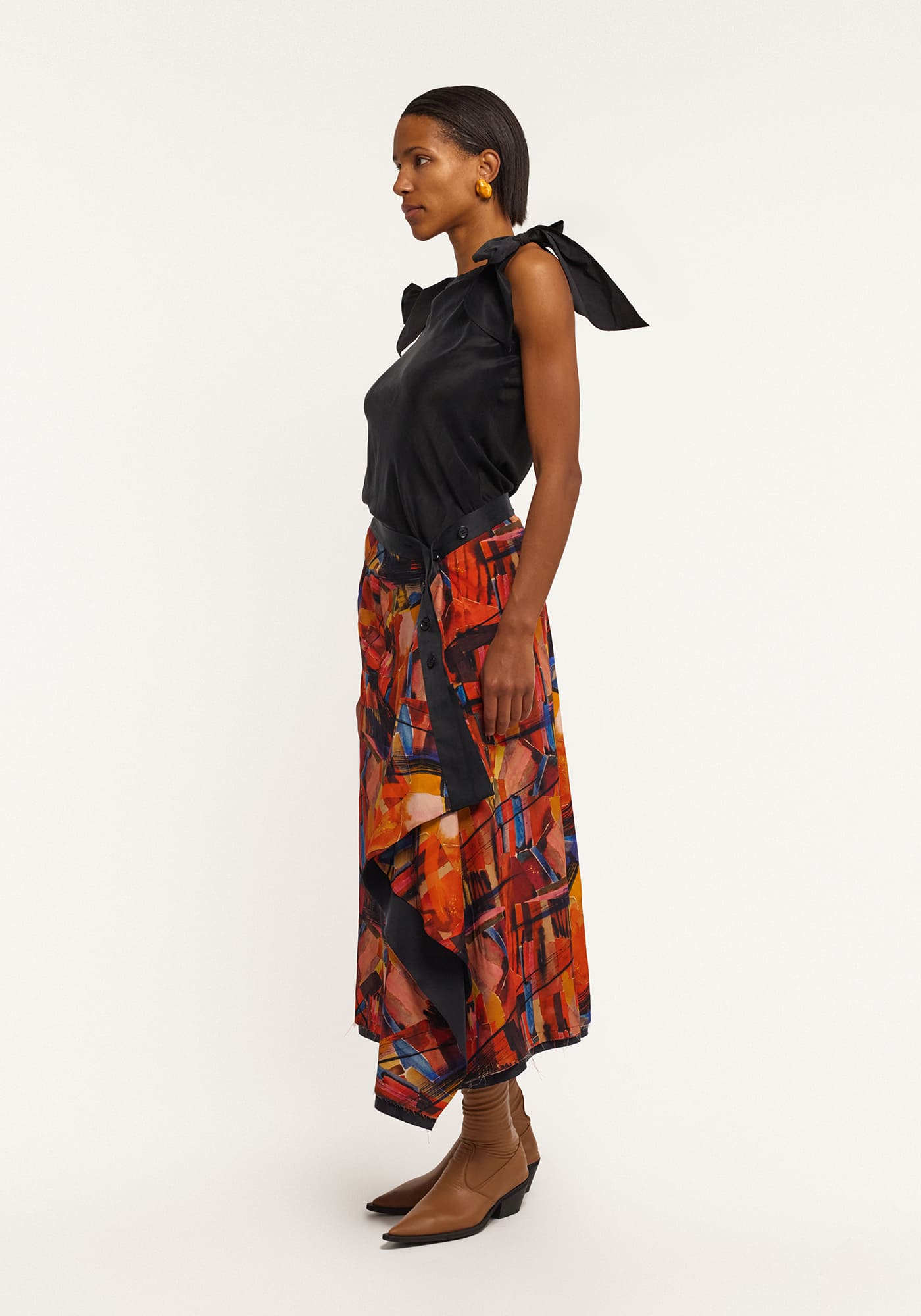 Двосторонній топ з бантами