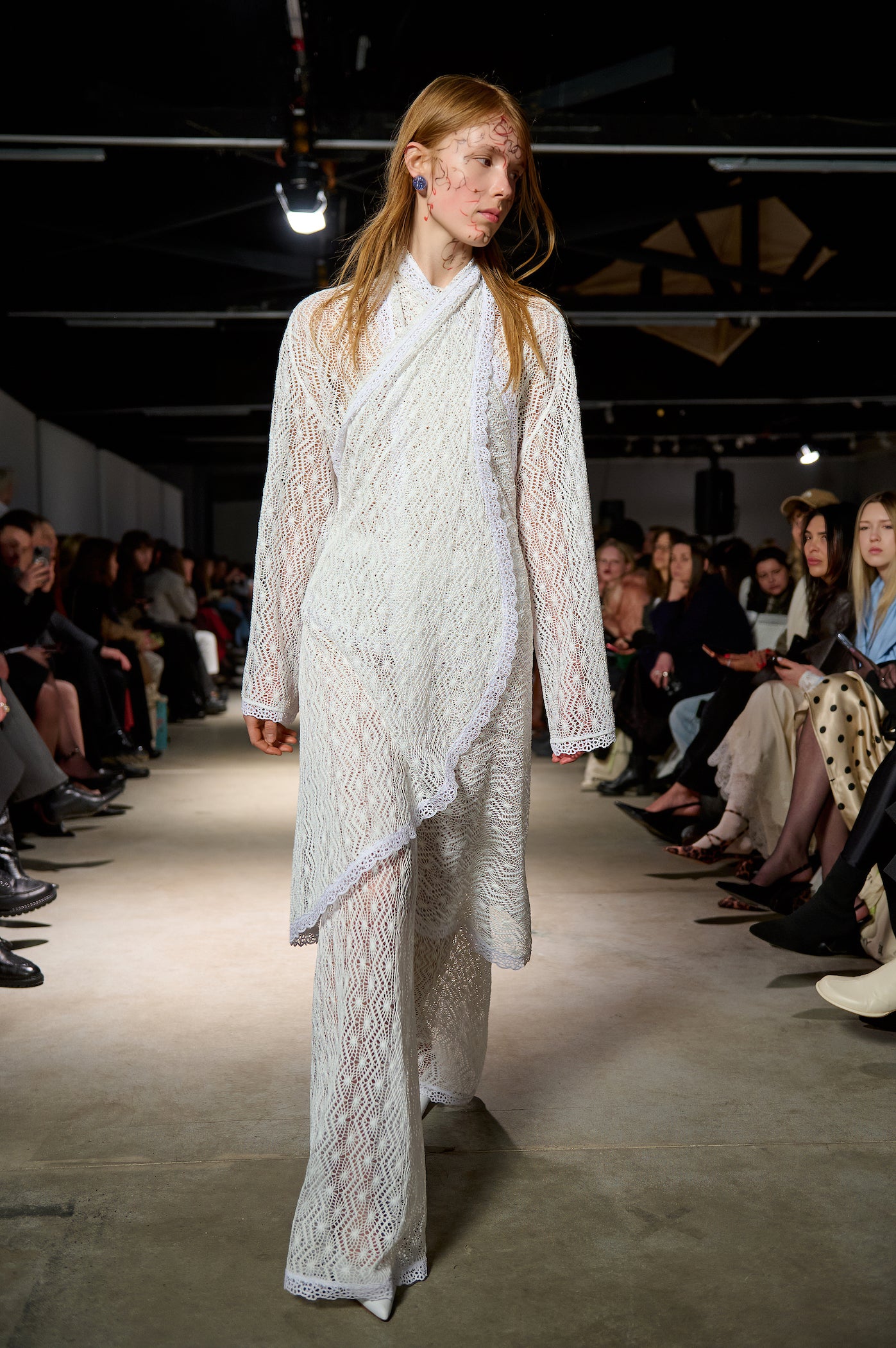 Openwork trousers
