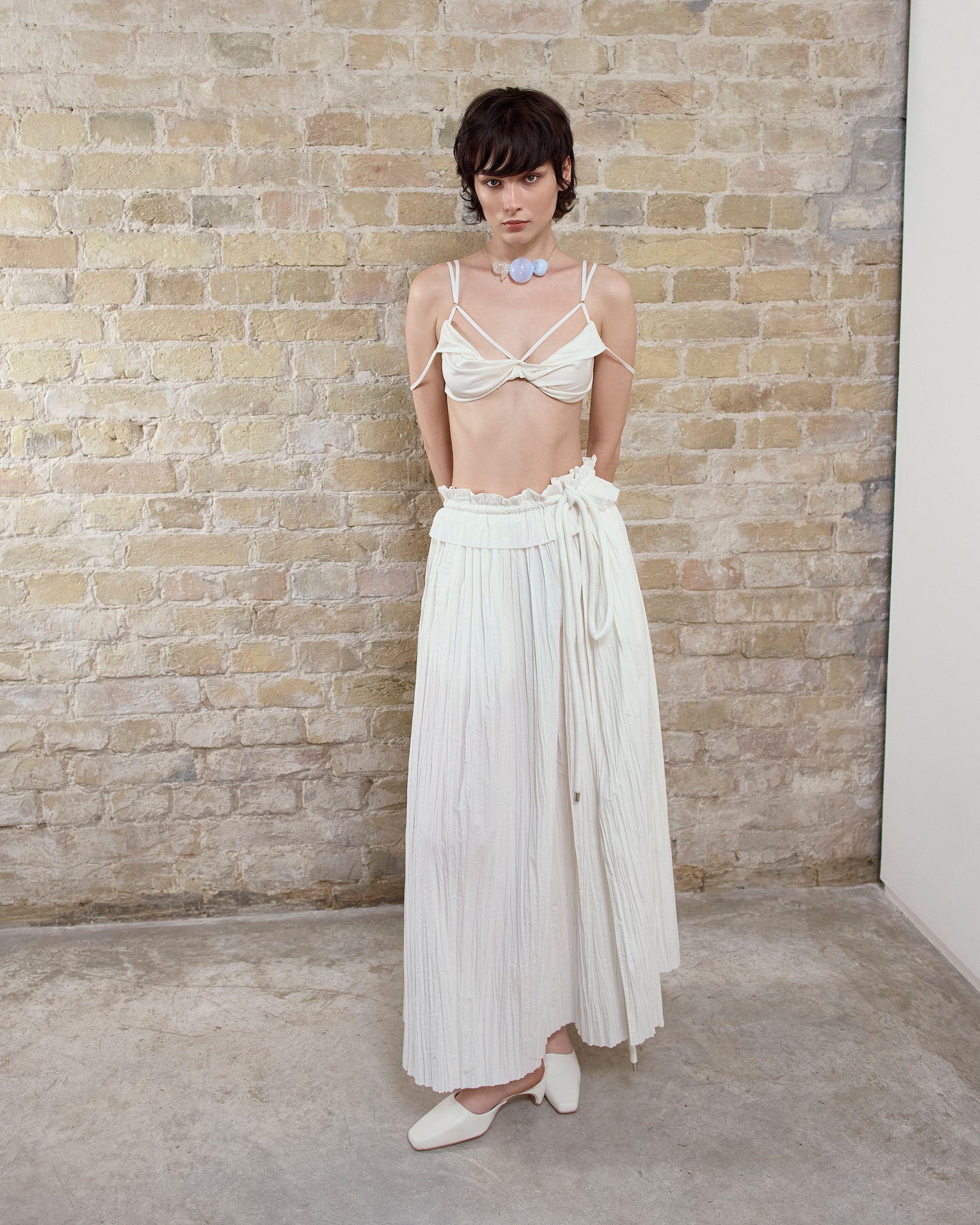 Спідниця біла креш