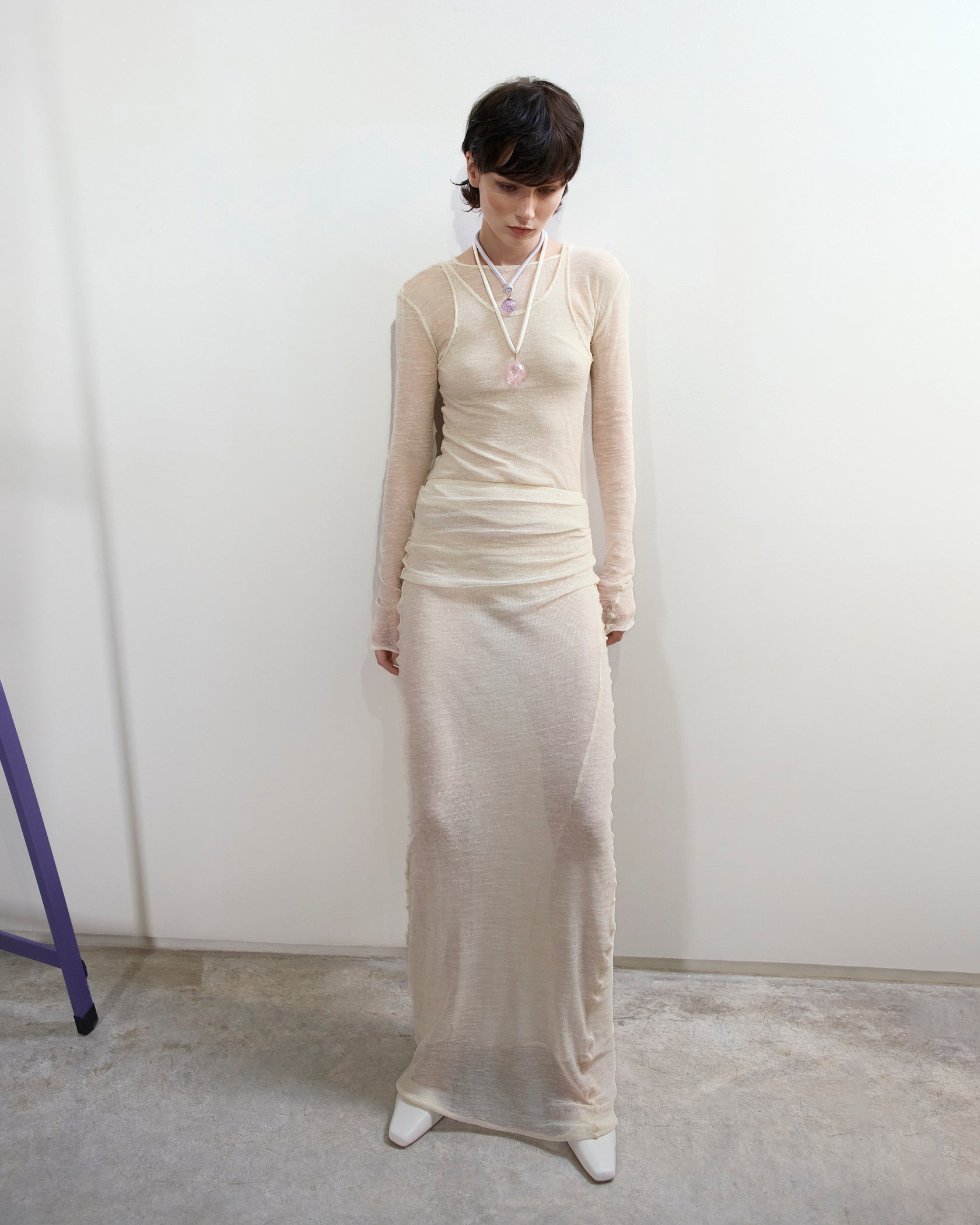 Спідниця прозора трикотажна