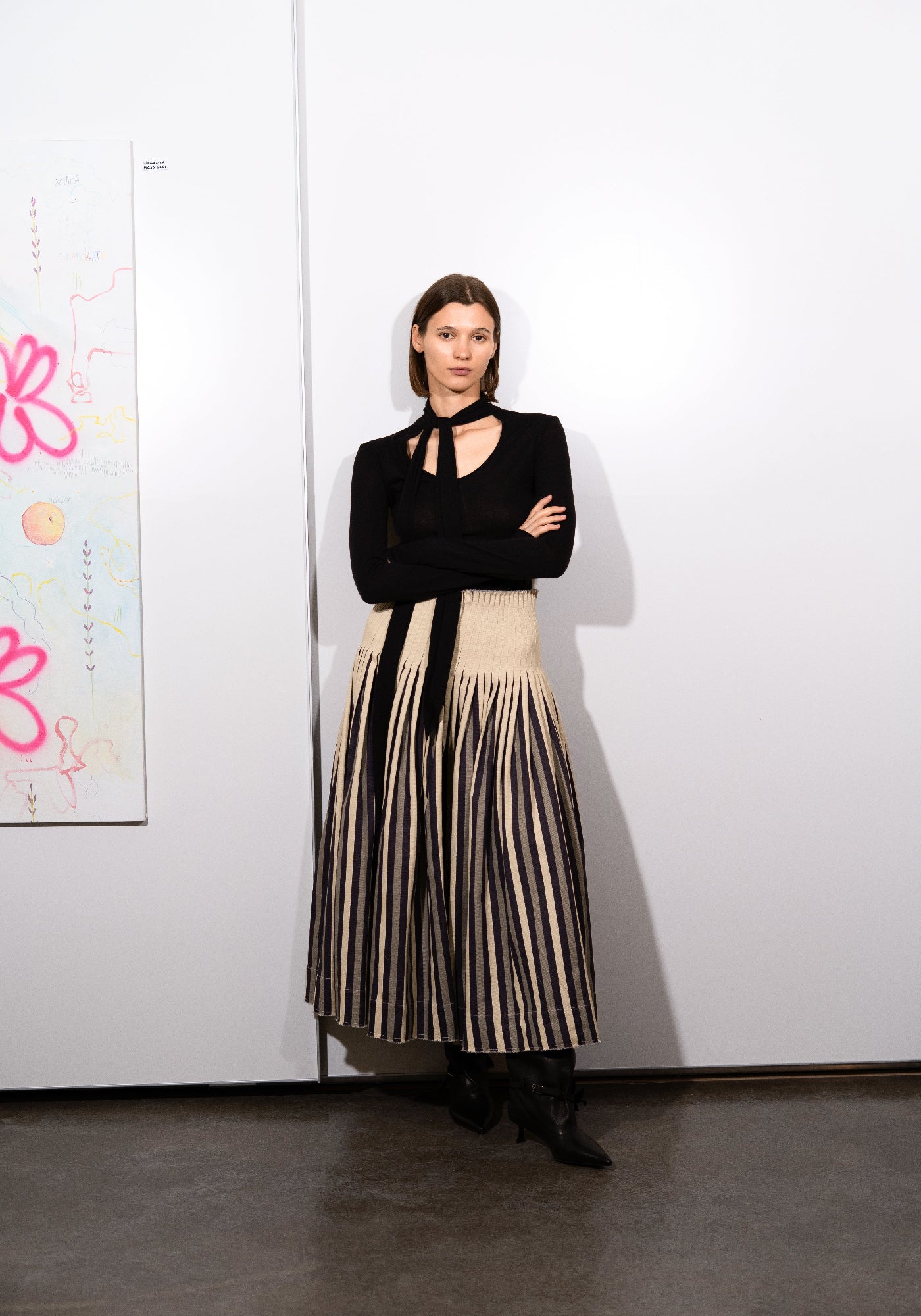 Спідниця джинсова в смужку