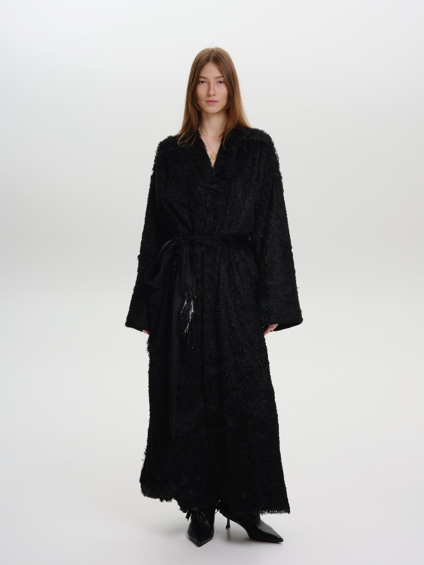 Кімоно чорне шовкове