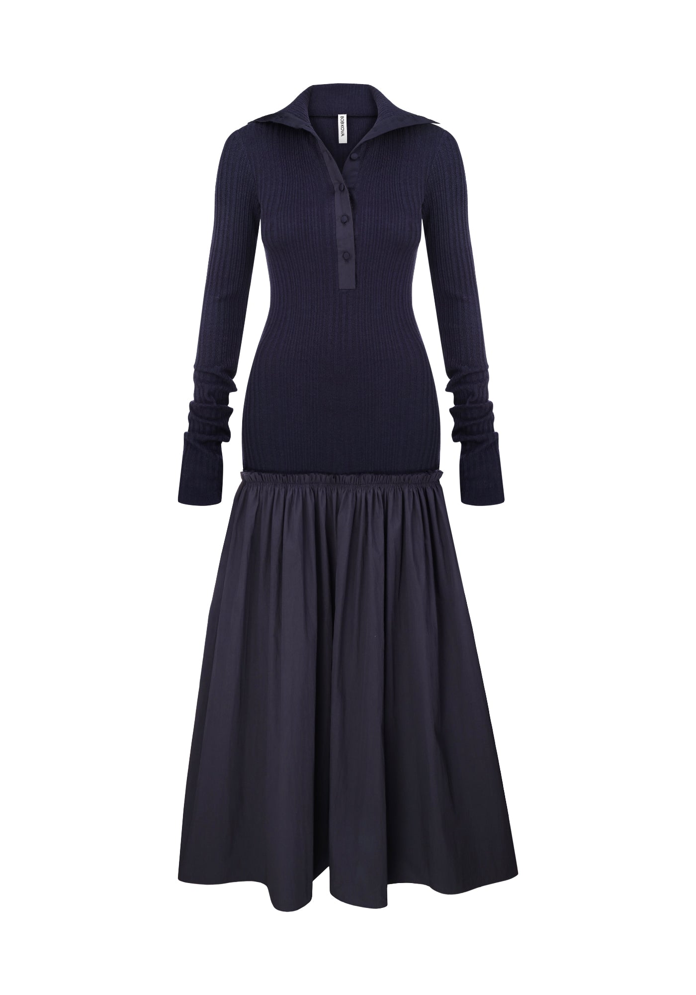 Темно-синя сукня туту на ґудзиках
