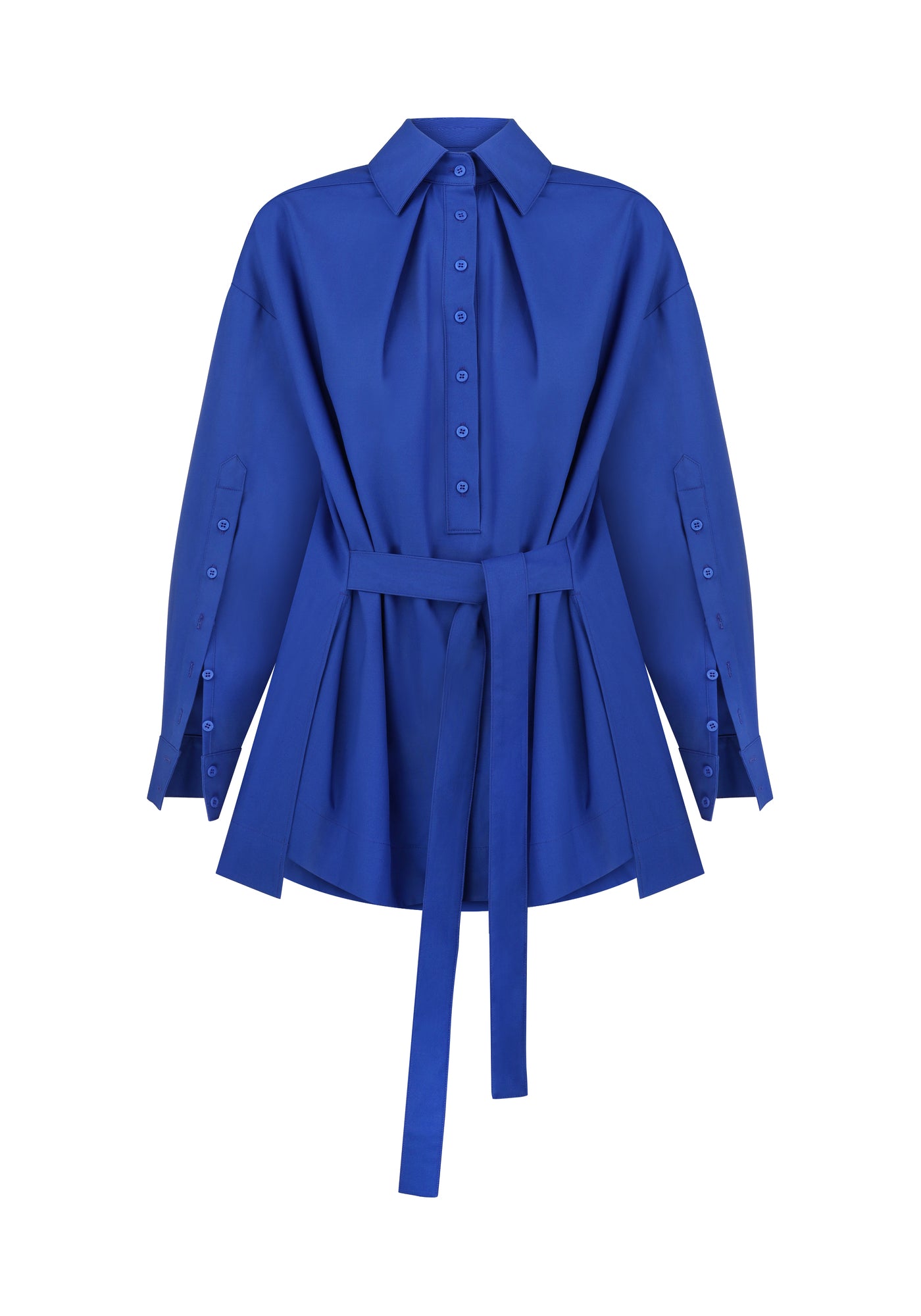 Міні сукня сорочка електрик