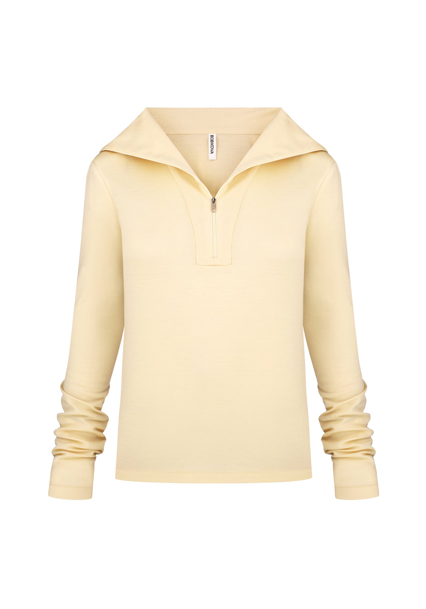 Джемпер ваніль на блискавці