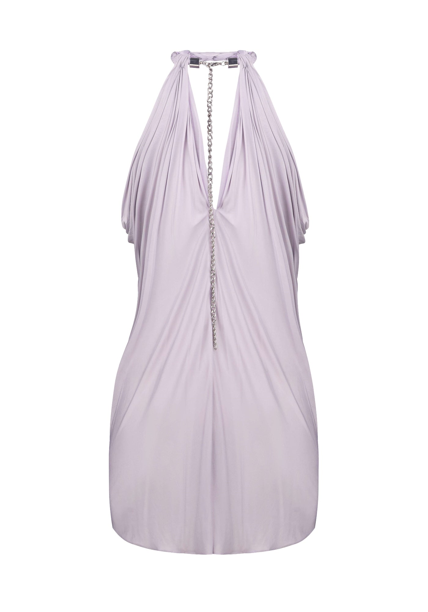 Бузковий топ на шнурці