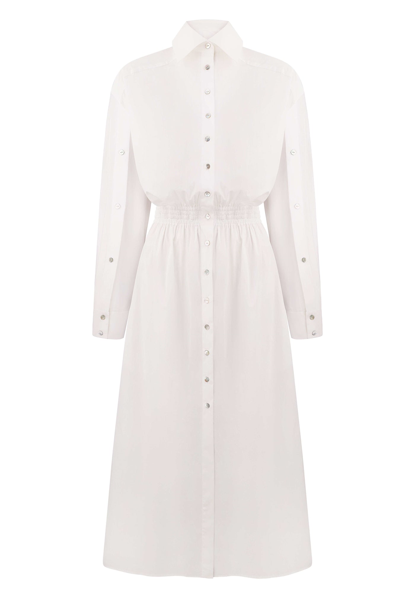 Біла сукня-сорочка