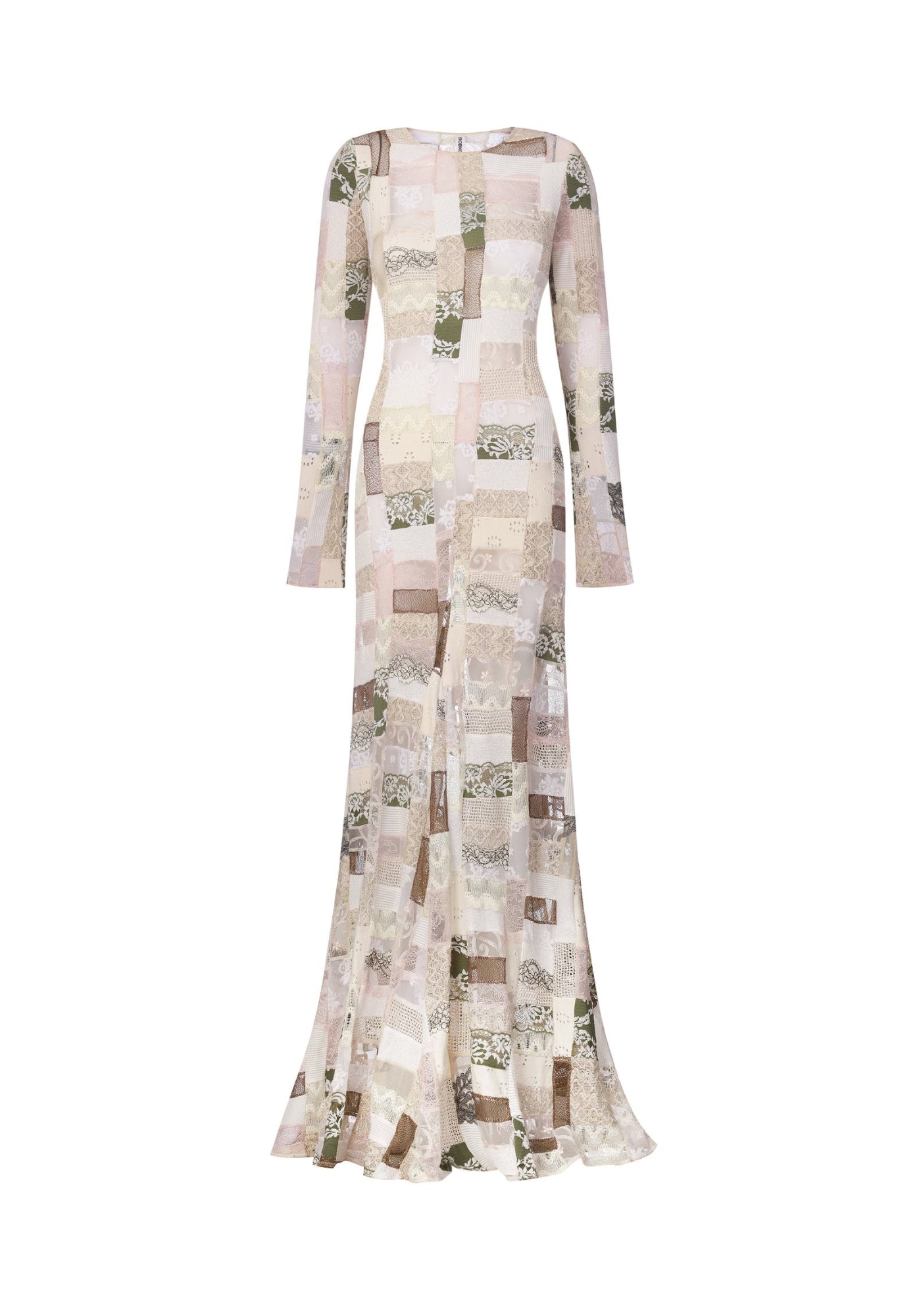 Мереживна сукня максі печворк