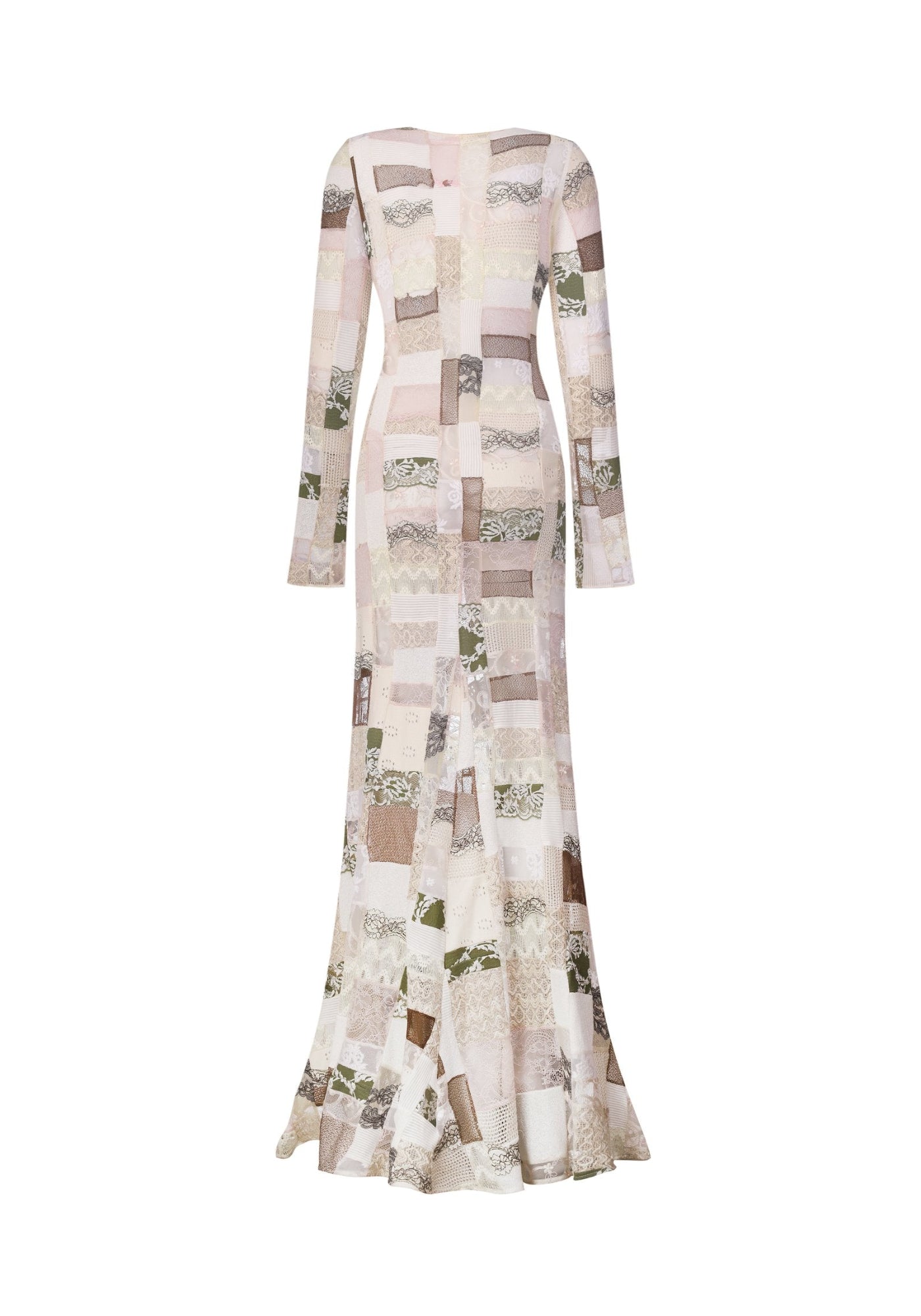 Мереживна сукня максі печворк