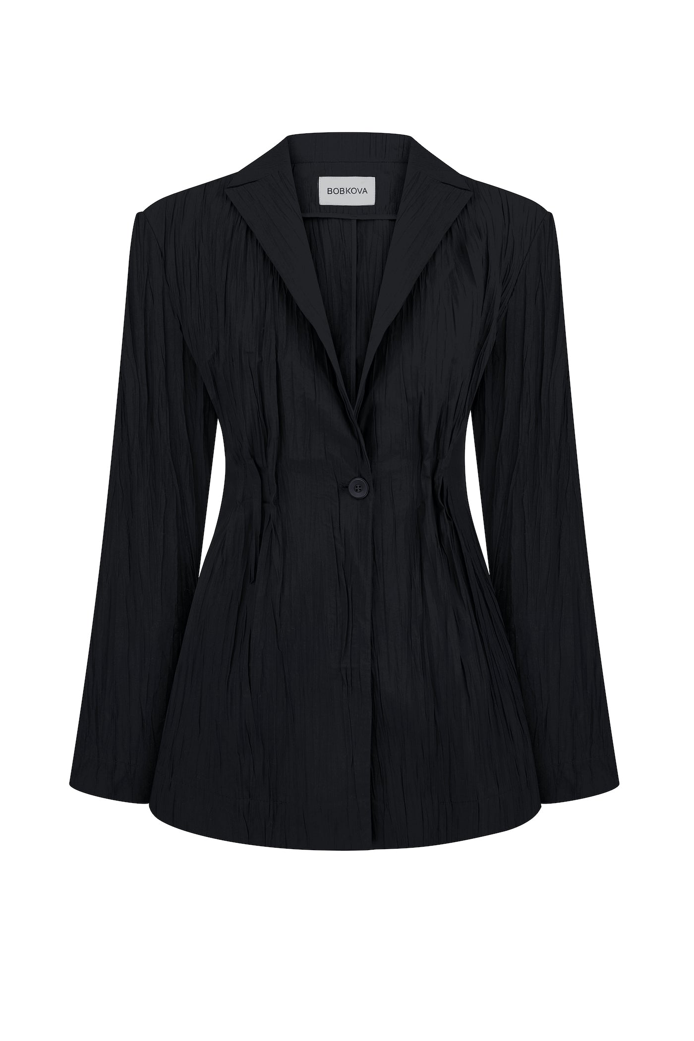 Чорний креш-жакет