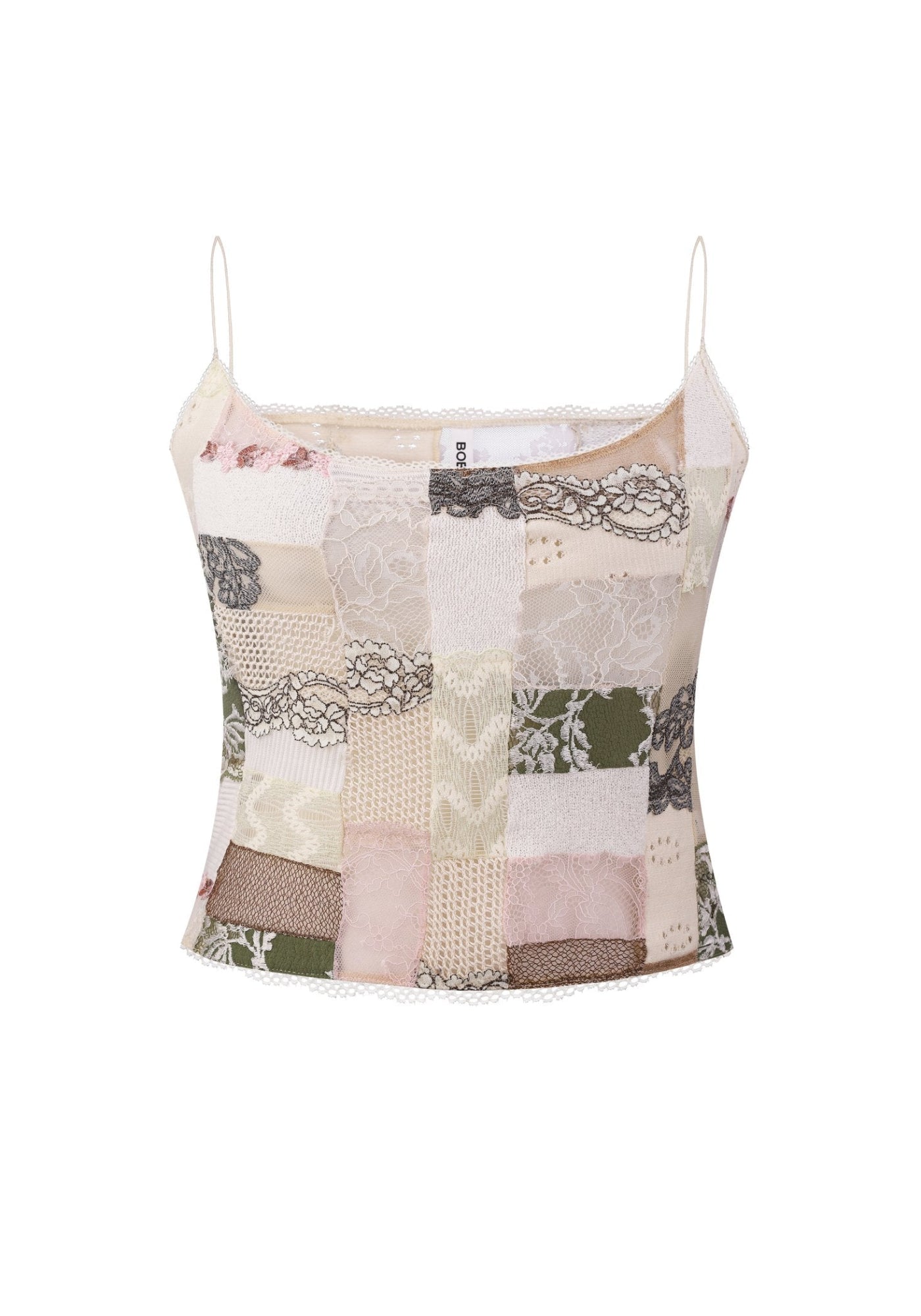 Топ бежевий печворк