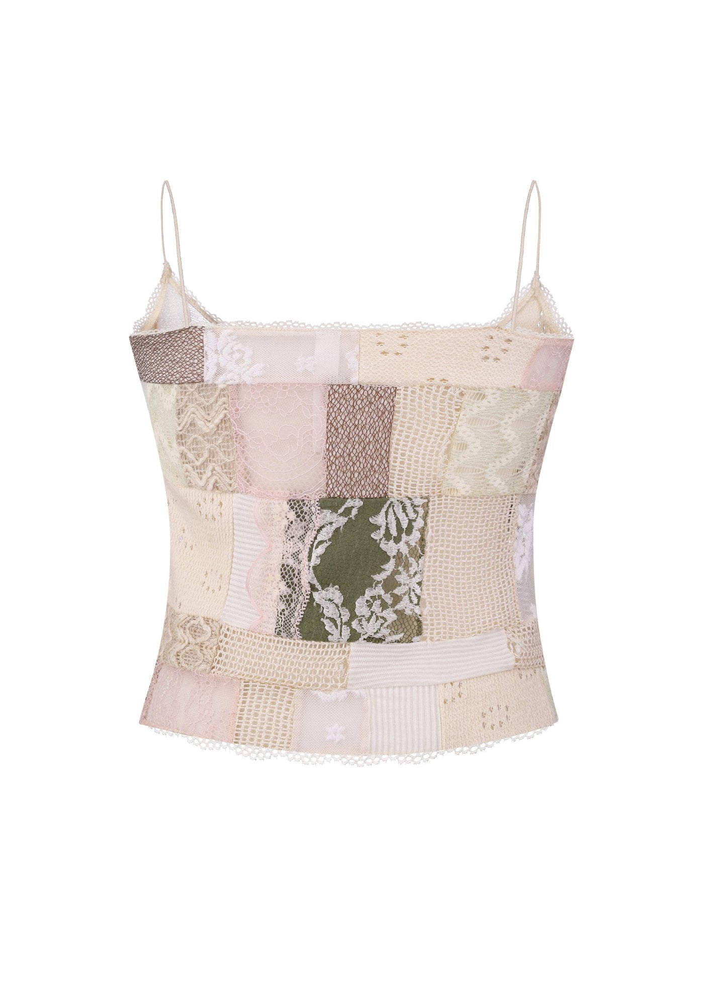 Топ бежевий печворк