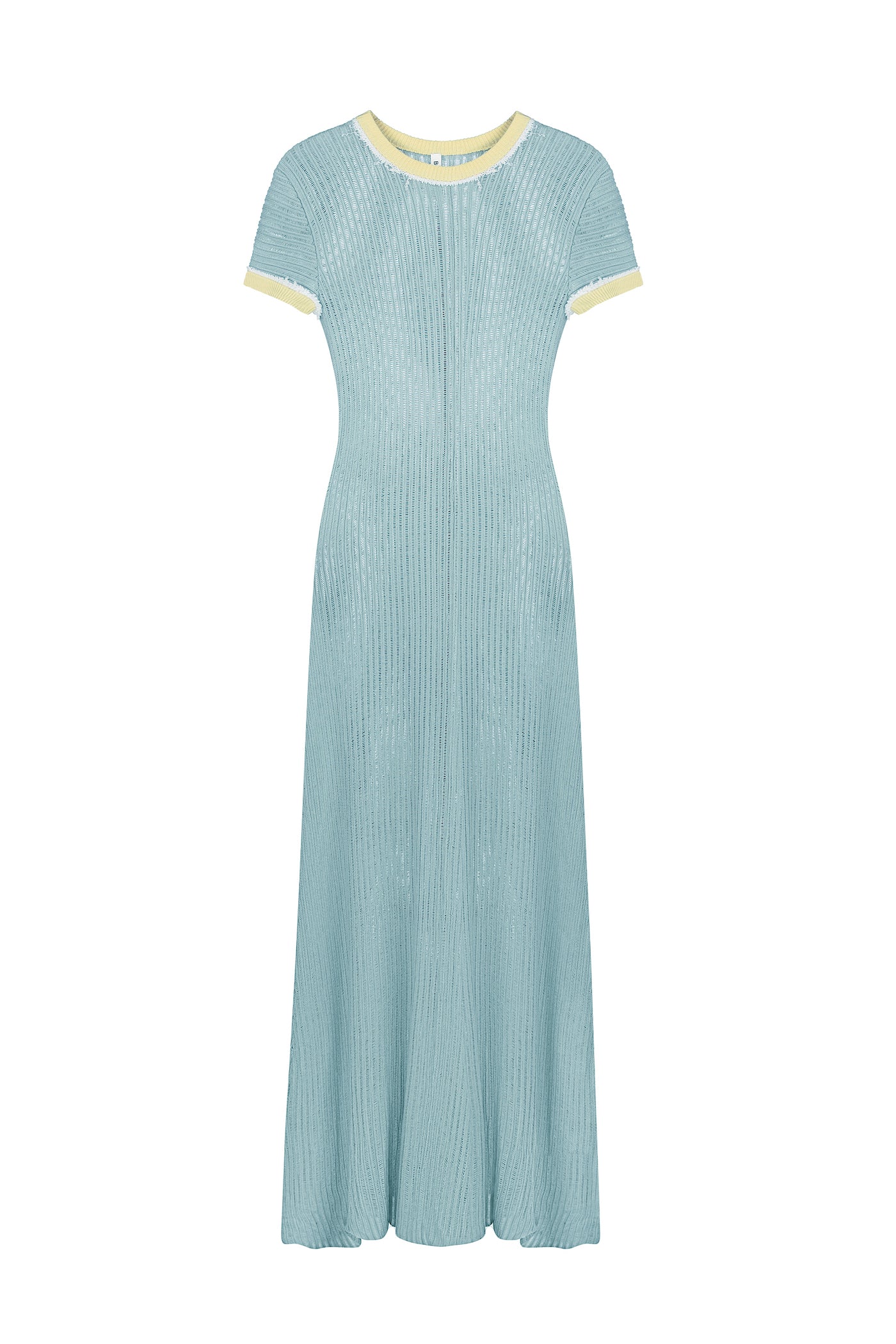 В'язана блакитна сукня