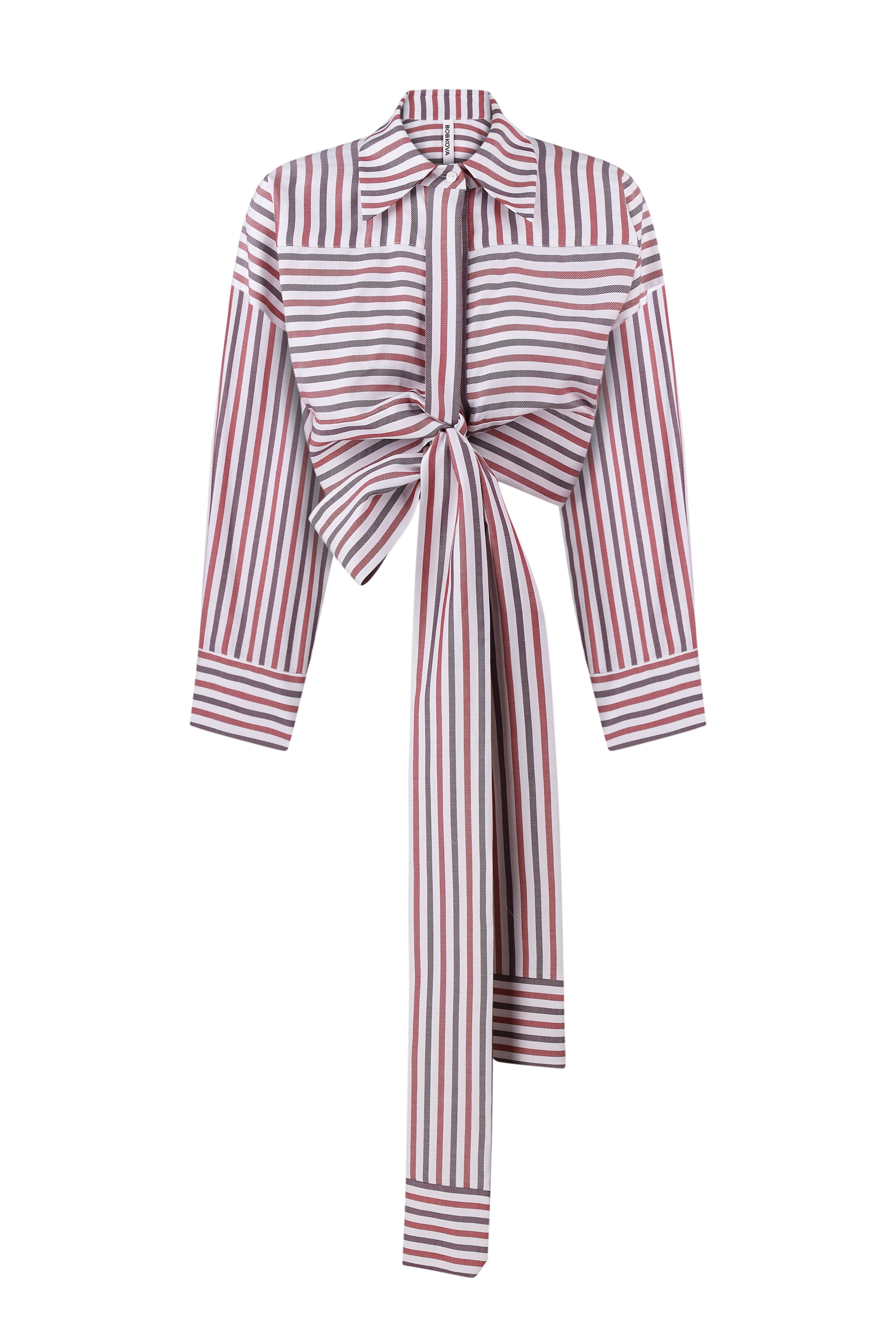Striped crop shirt