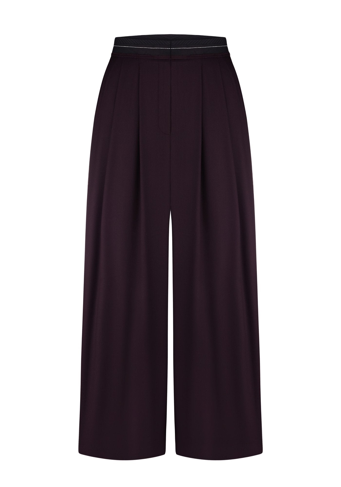 Брюки баклажанового кольору