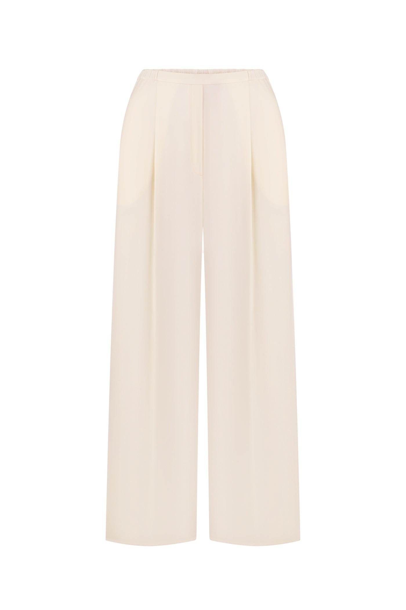 Штани з молочного шовку