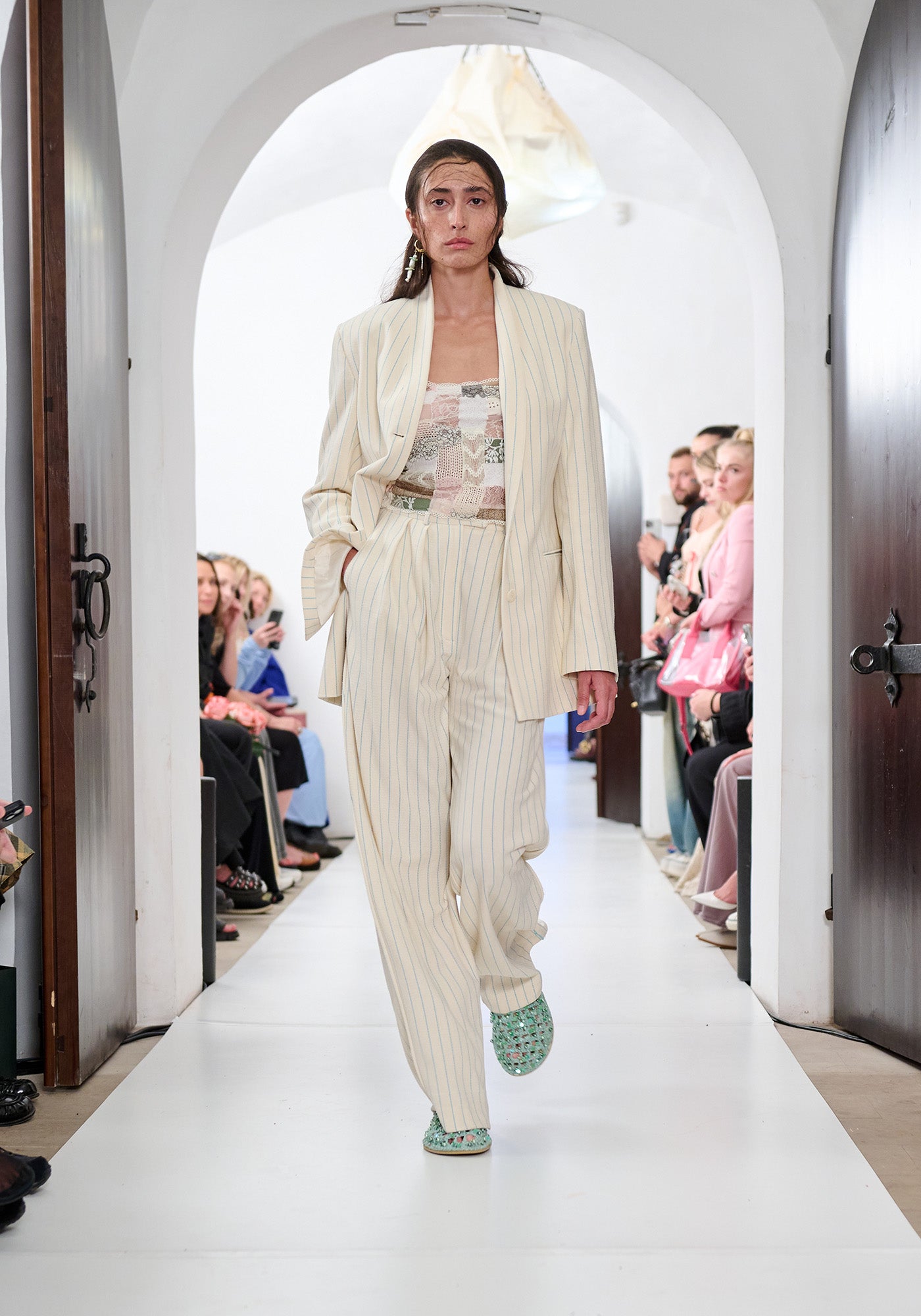 Топ бежевий печворк