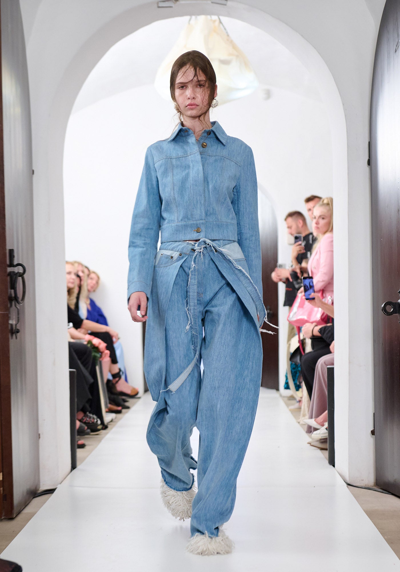 Джинси голубі з запахом