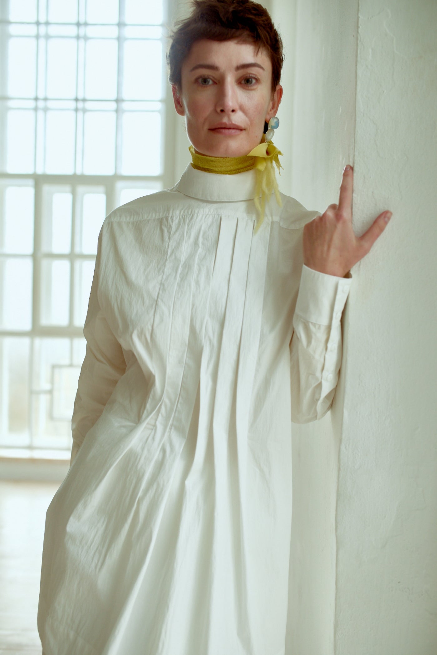 Міні сукня сорочка біла