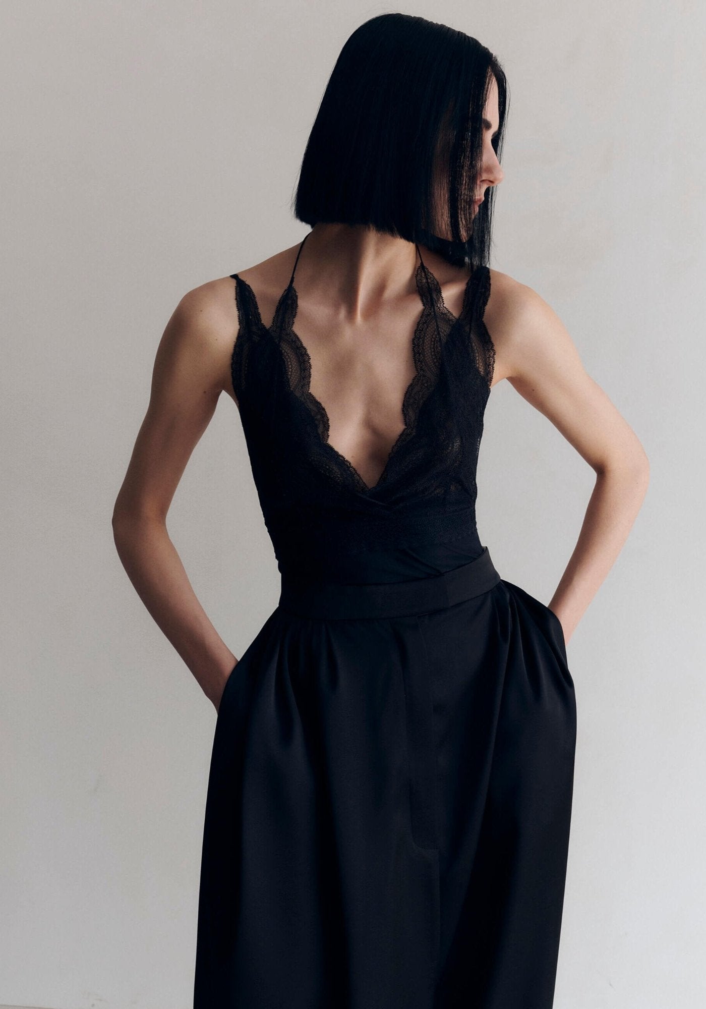 Боді з мереживом