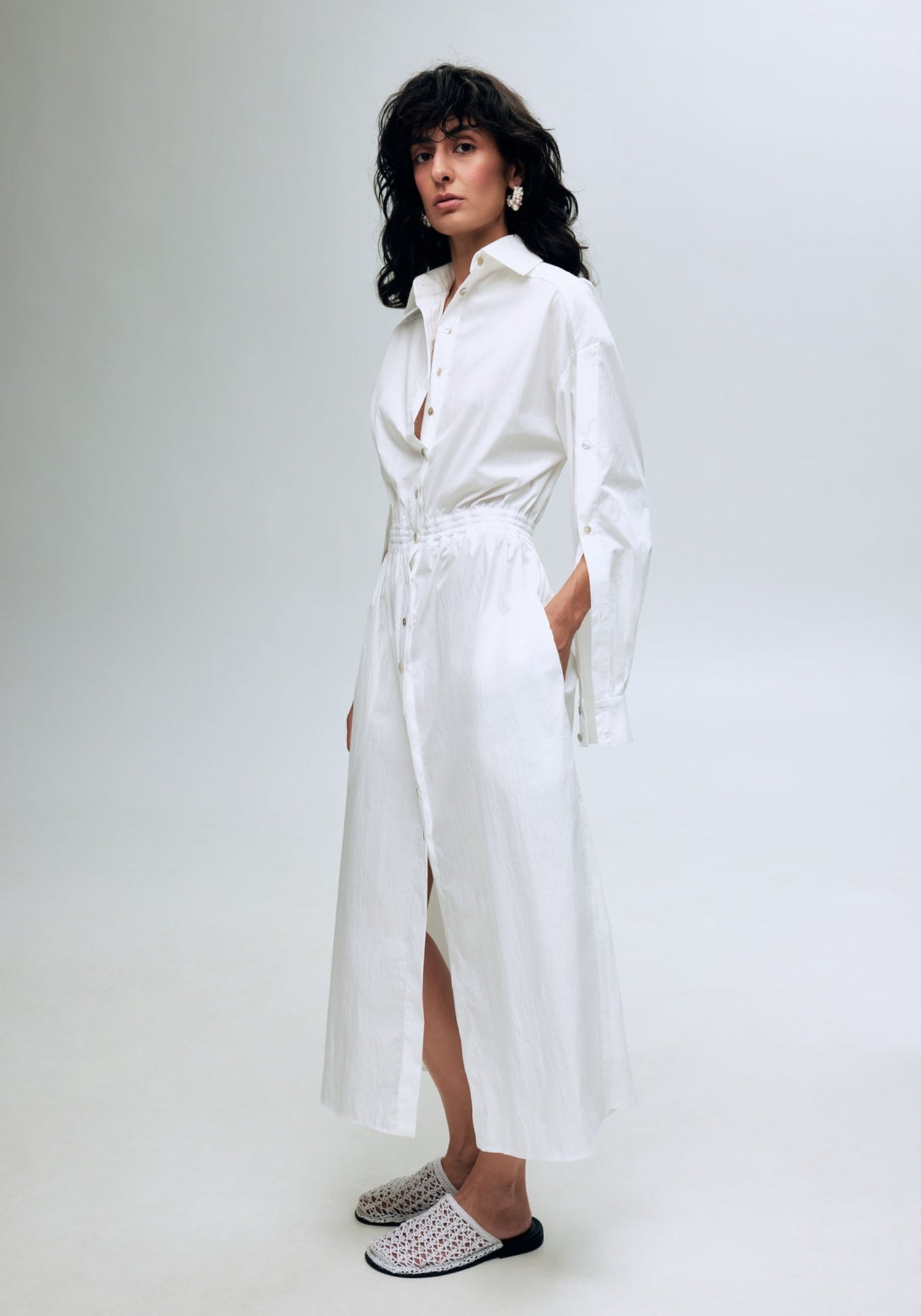 Капці з рисом білі