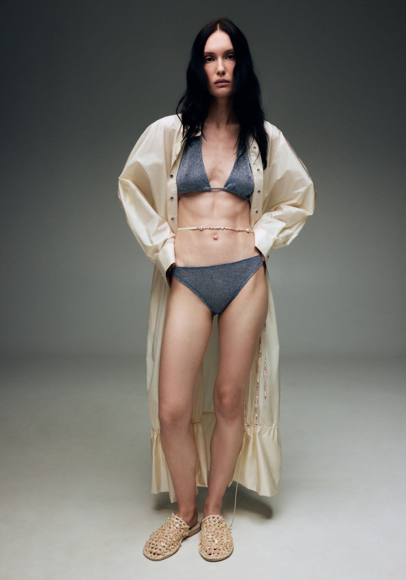 Купальник з люрексом