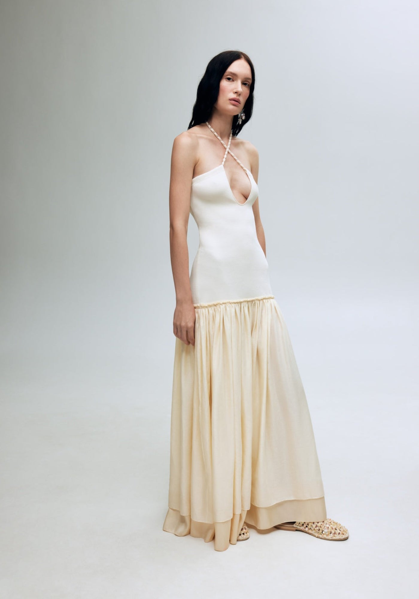 Ванільна сукня-пачка