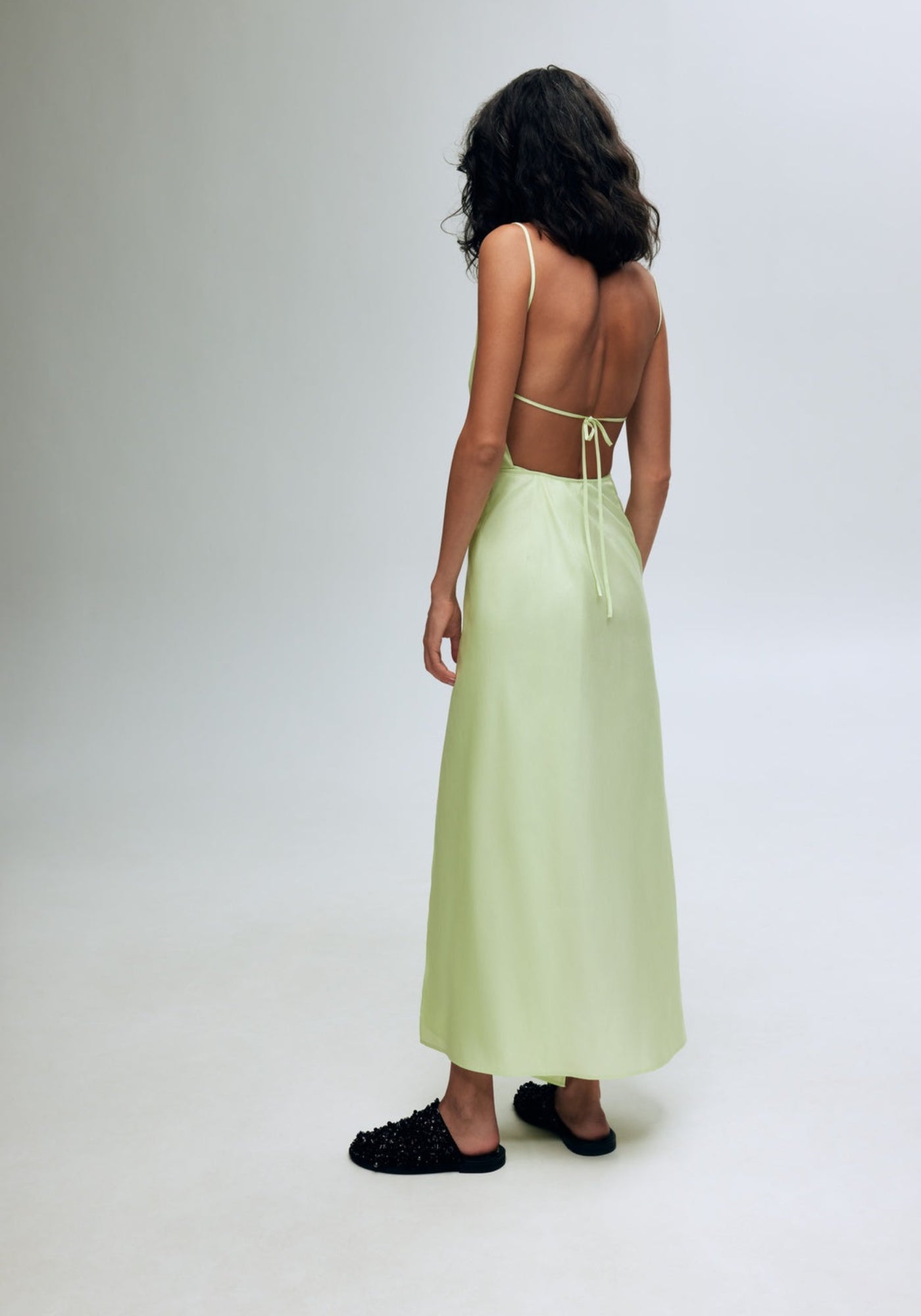 Салатний сарафан на запах