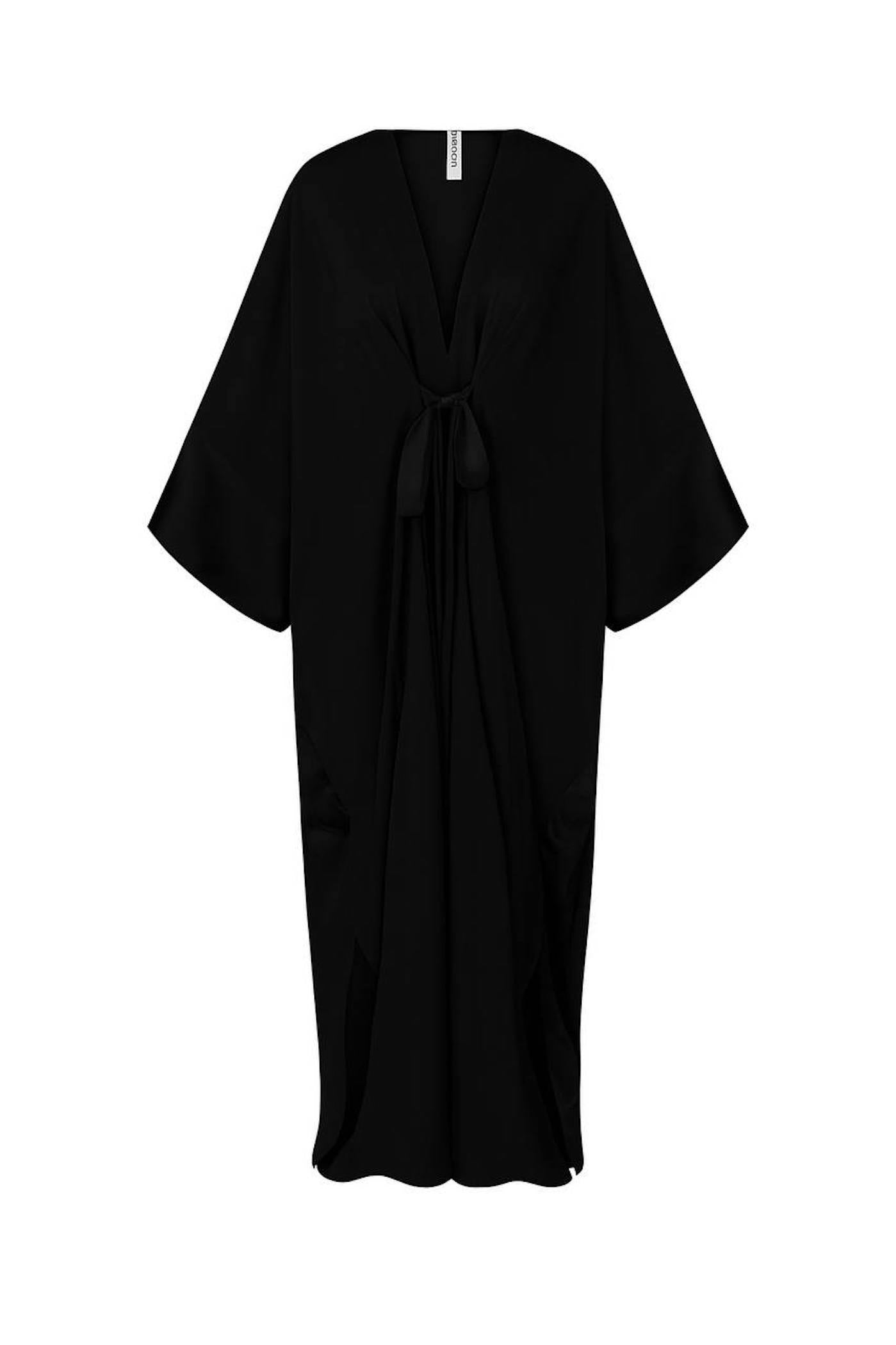 Black poncho dress