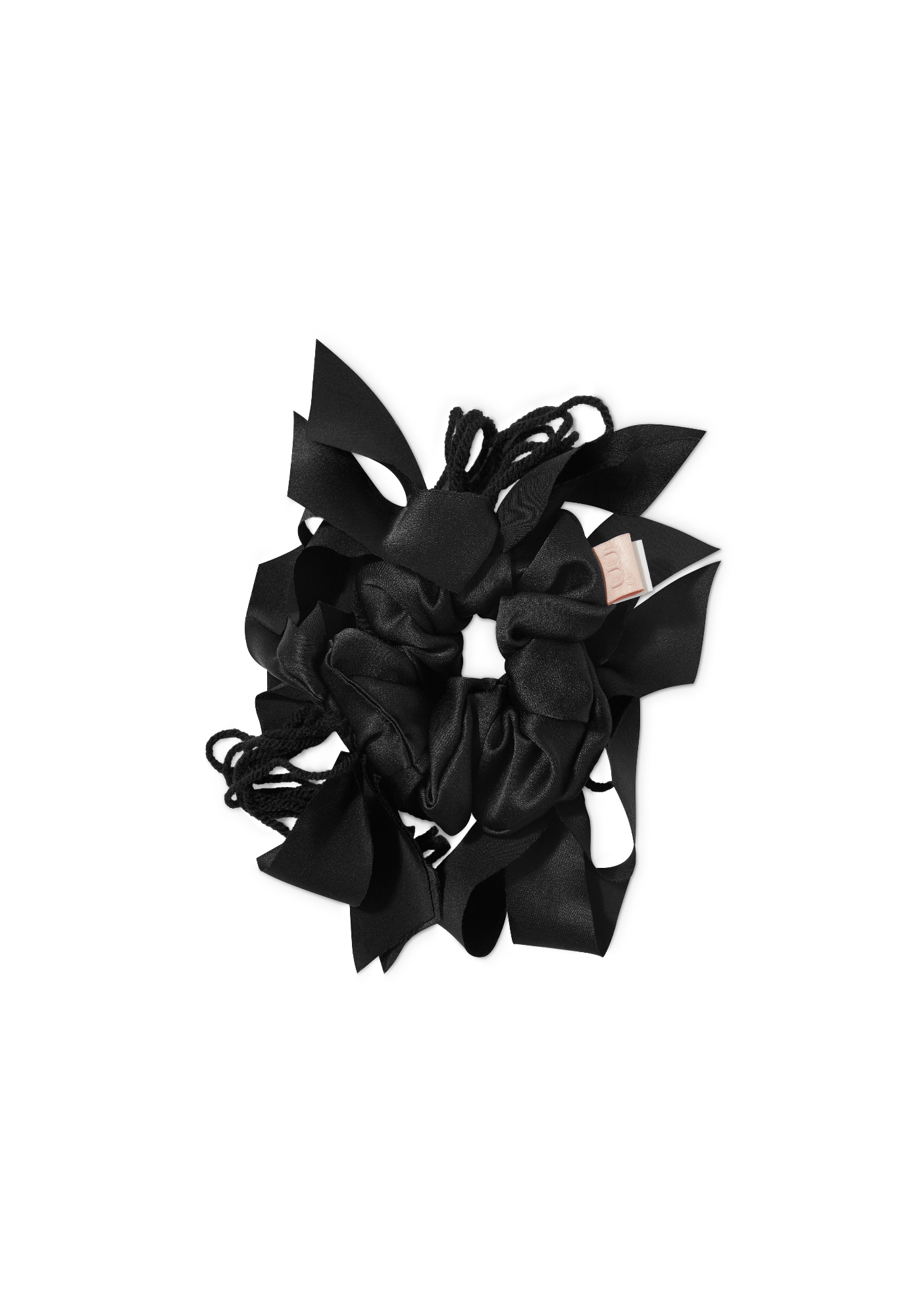 Чорна шовкова резинка Bobkova x Mon Mou