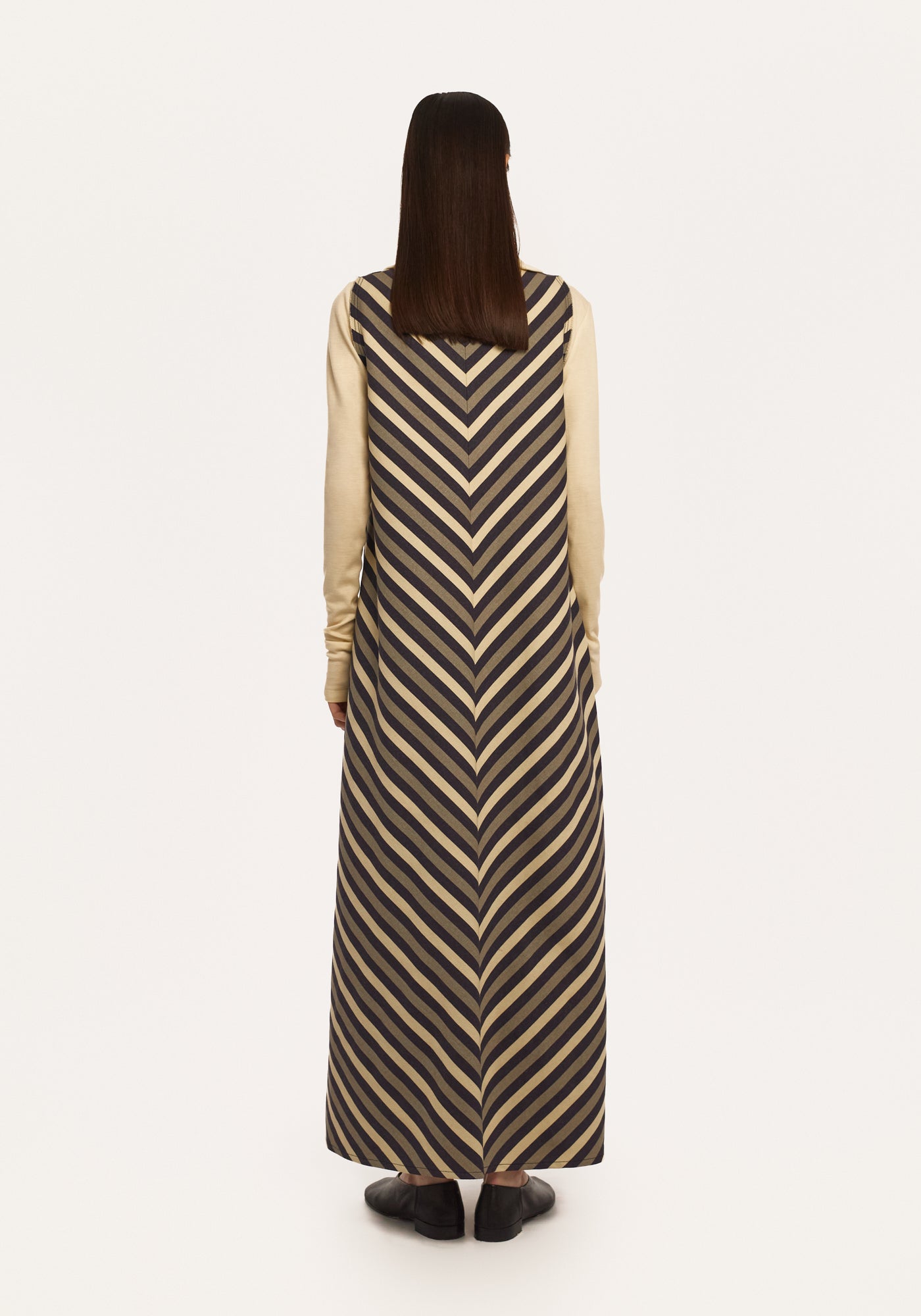 Сарафан джинсовий в смужку