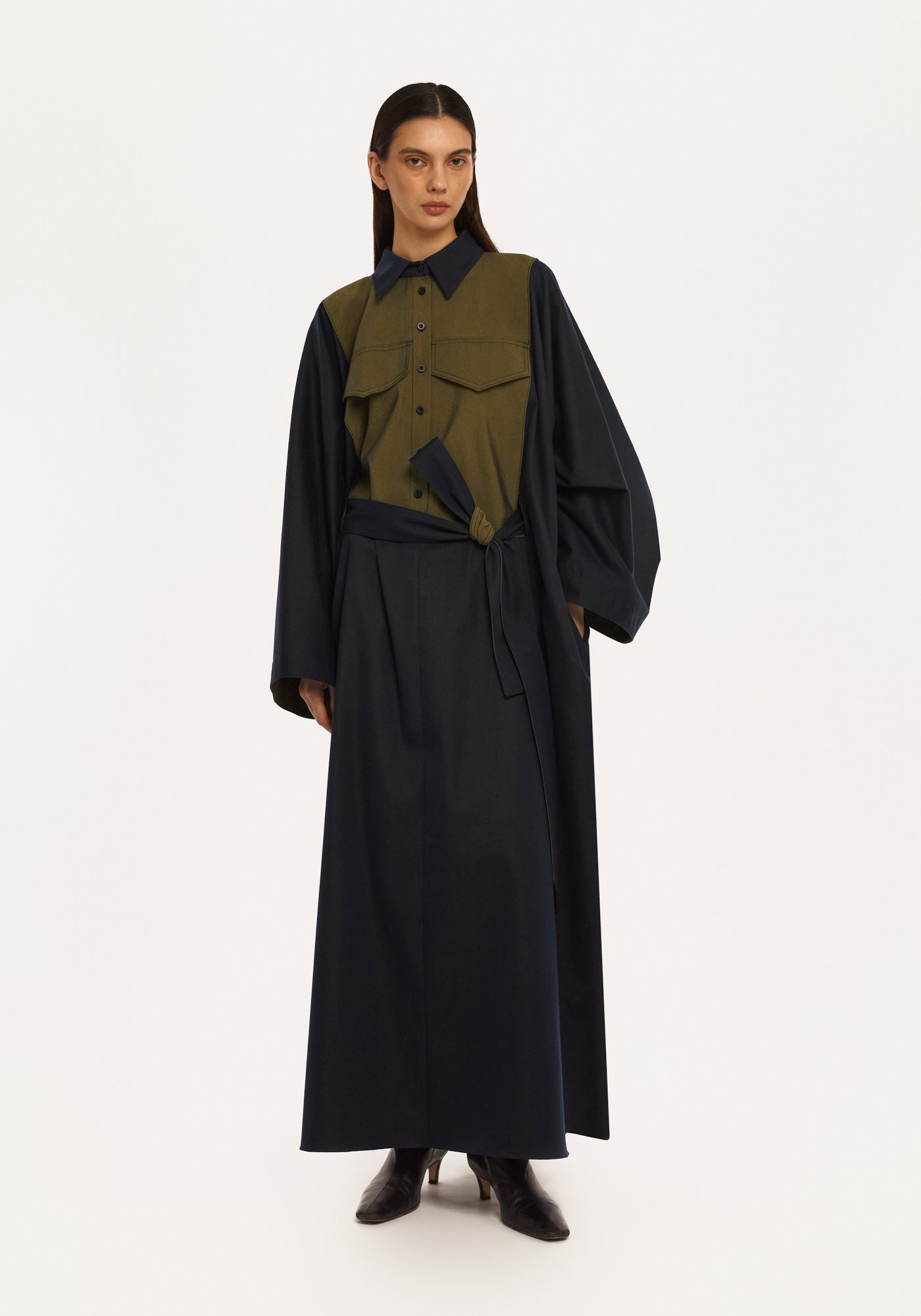 Джинсова сукня-пончо