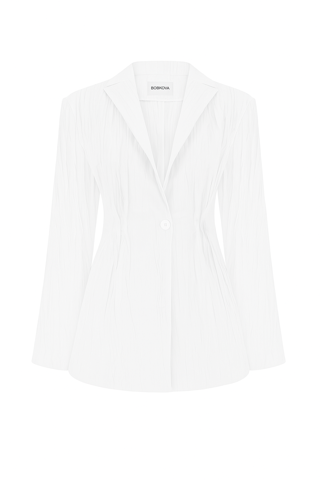 Білий креш-жакет