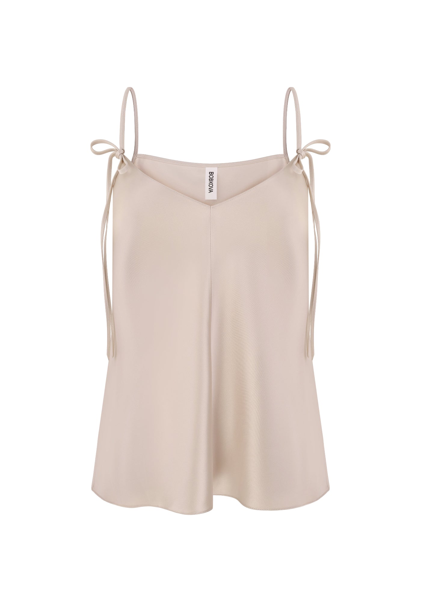 Майка шовкова бежева