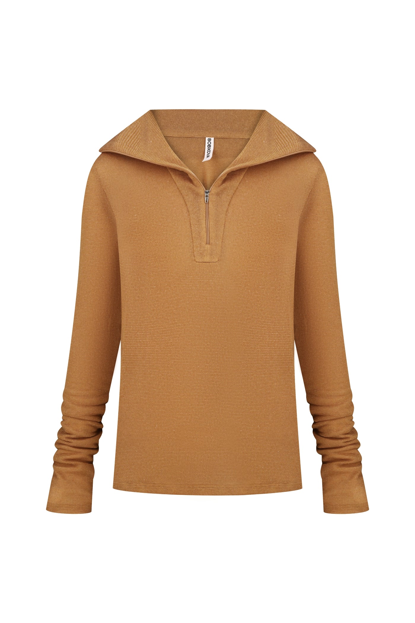 Джемпер охра на блискавці