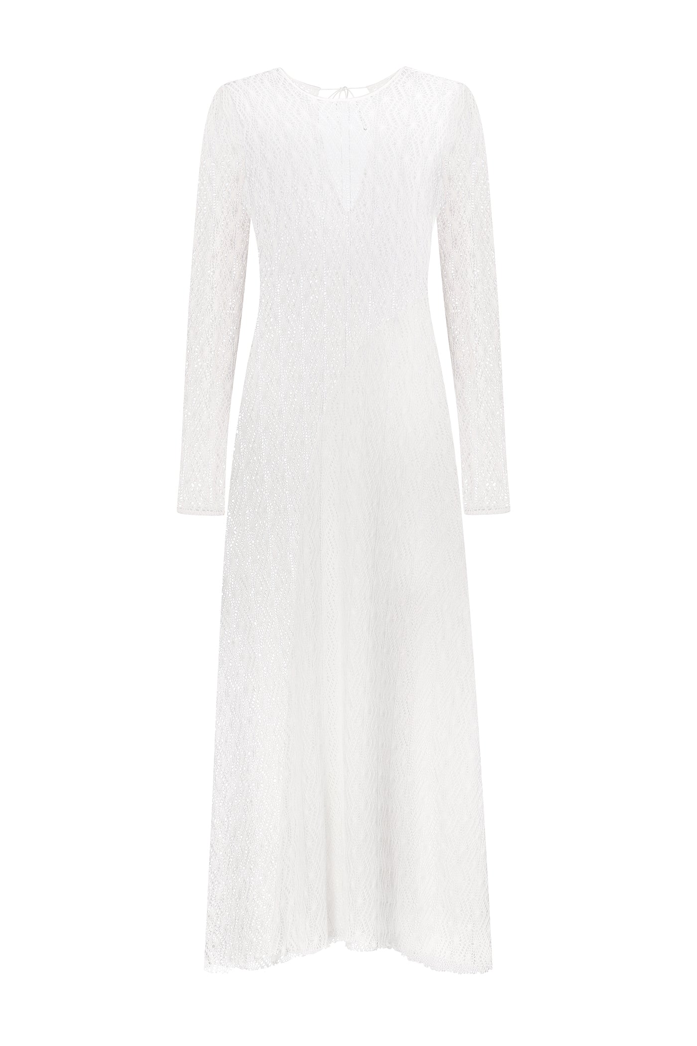 Semi-sheer openwork dress