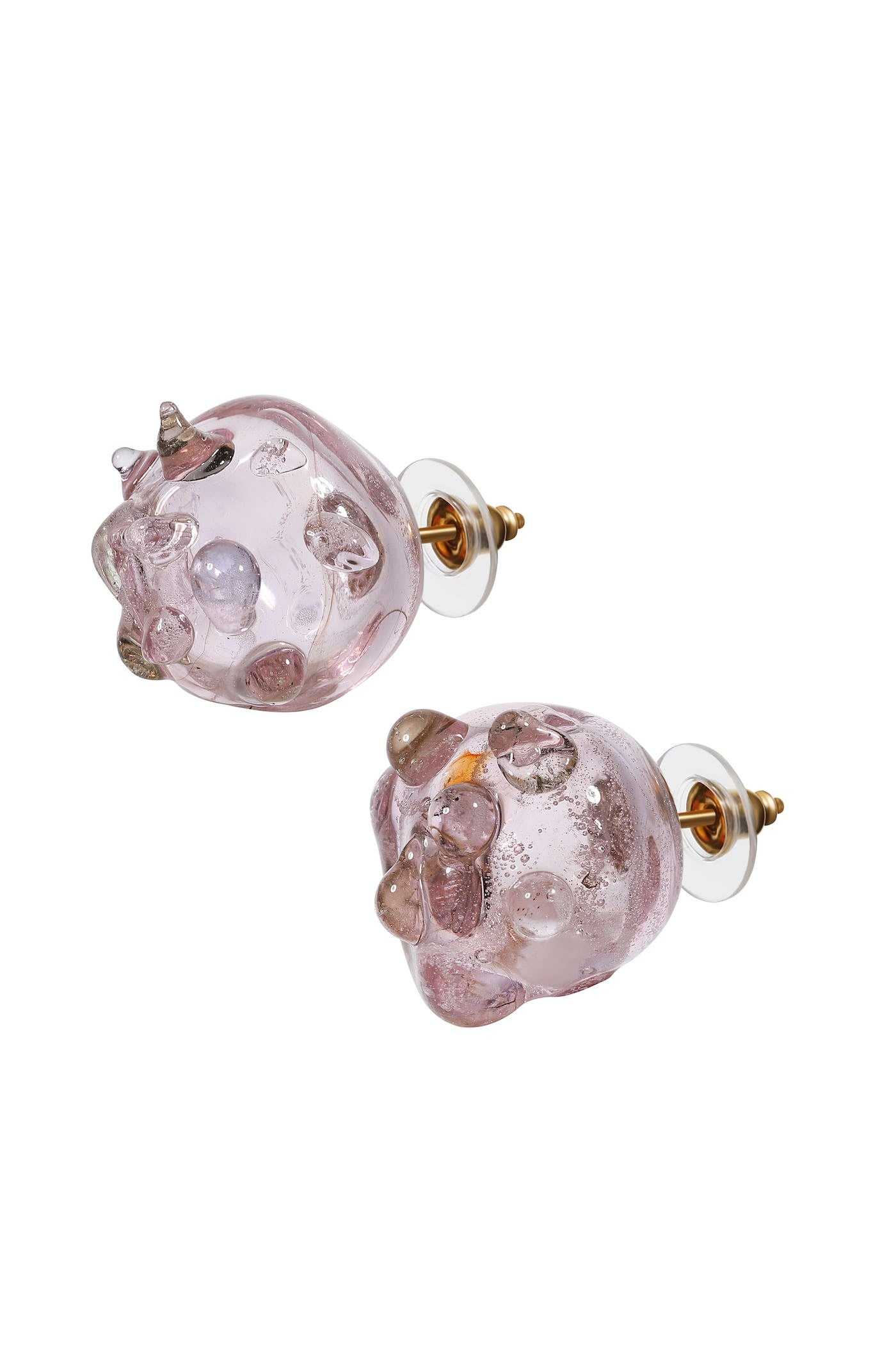 Large glass earrings
