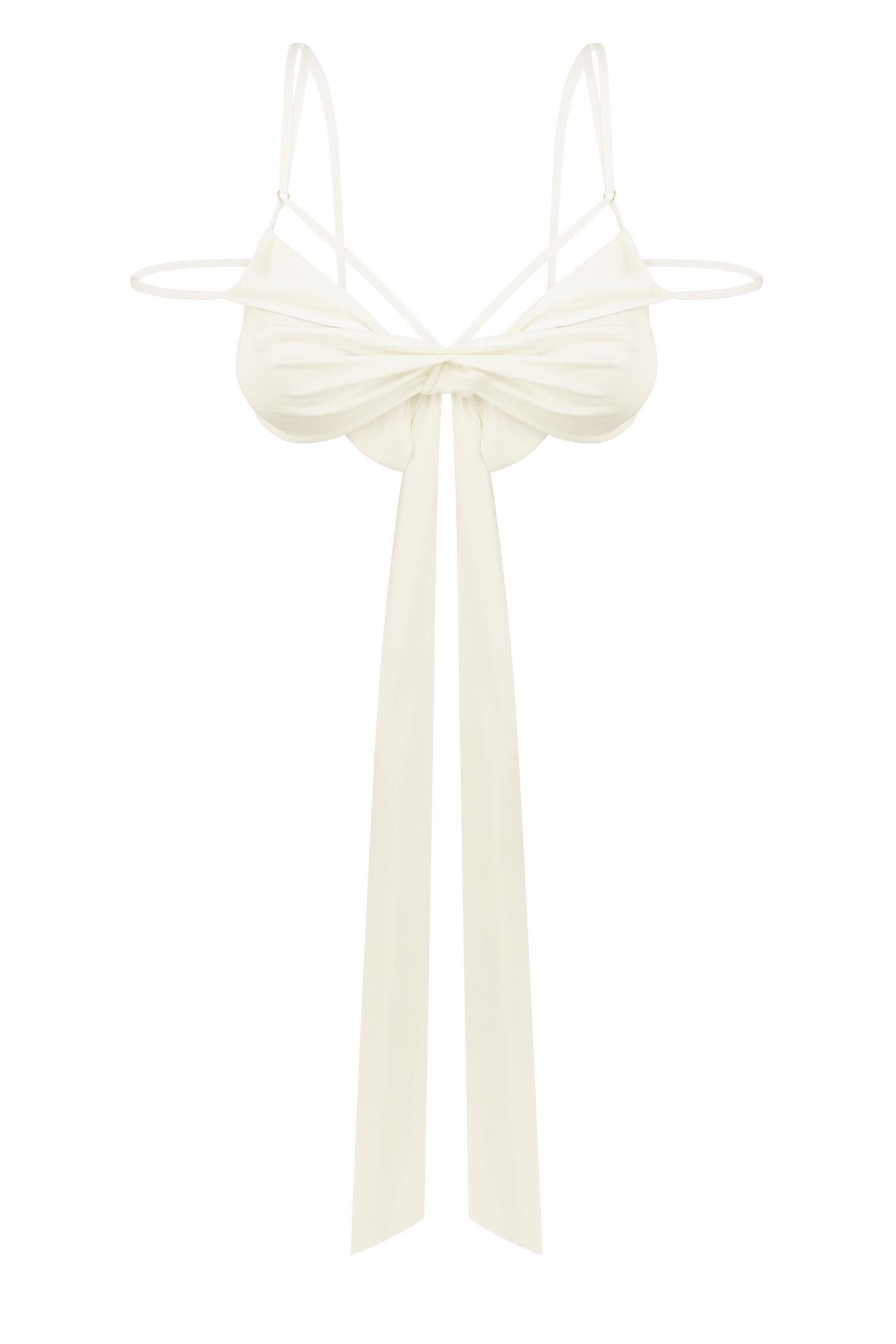 Cream bustier