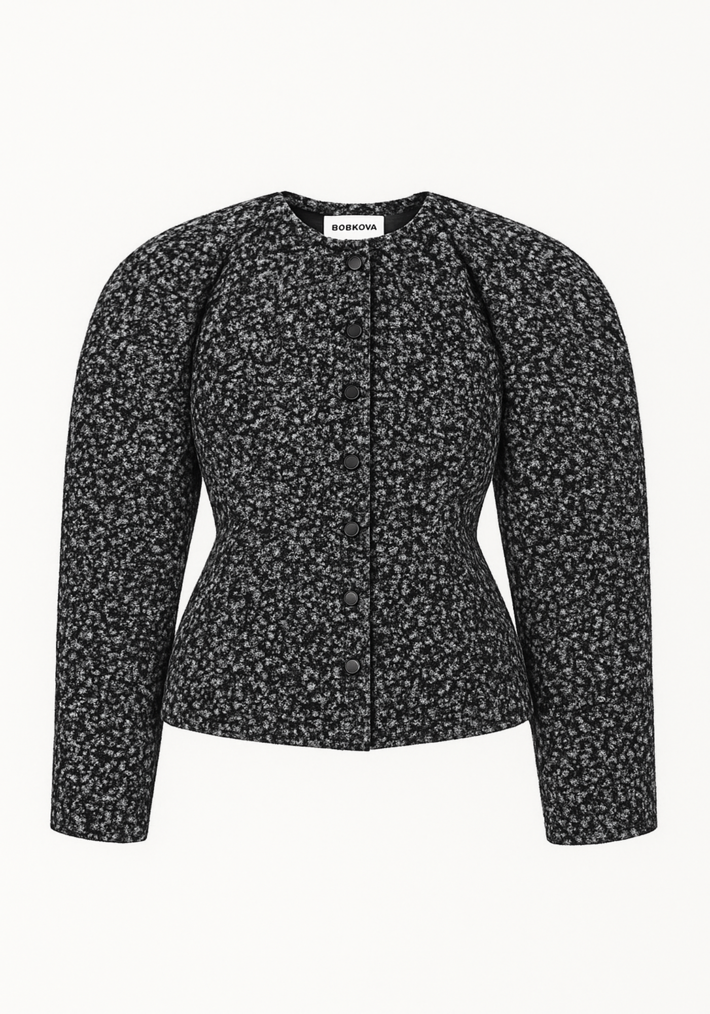 Сірий трикотажний жакет