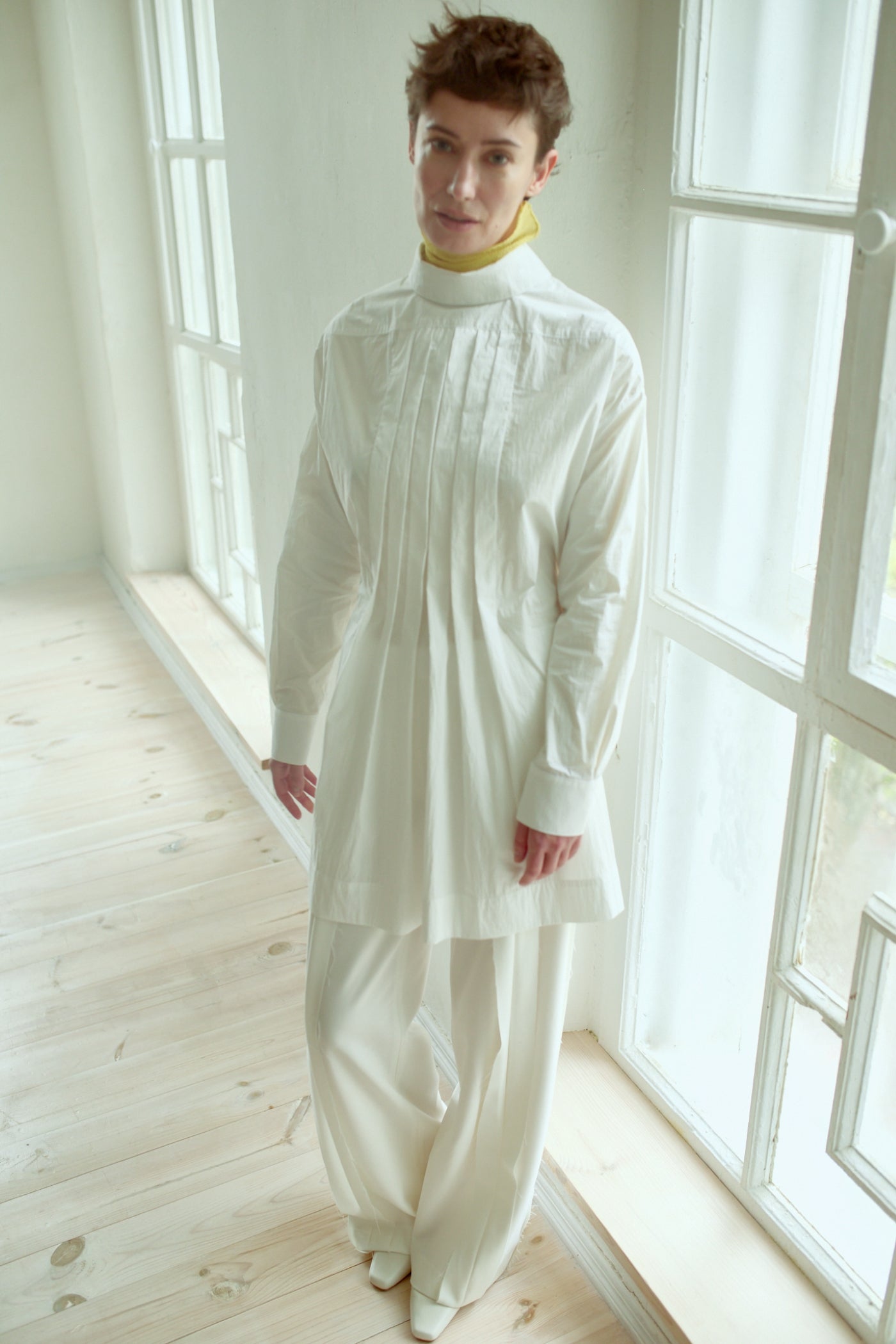 Міні сукня сорочка біла