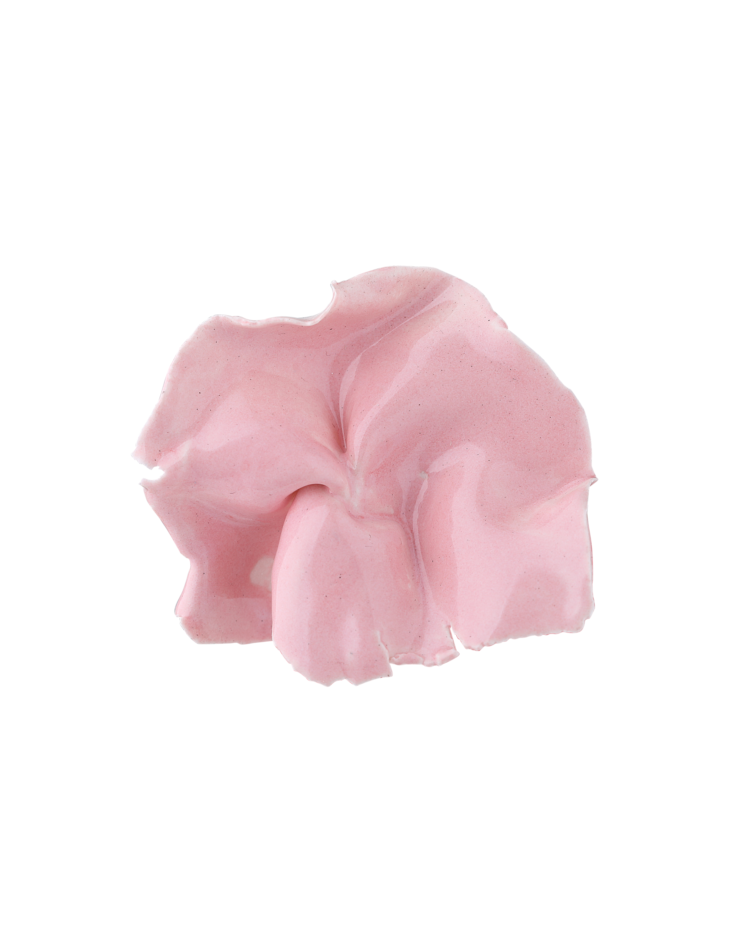 Porcelian mallow pink brooch