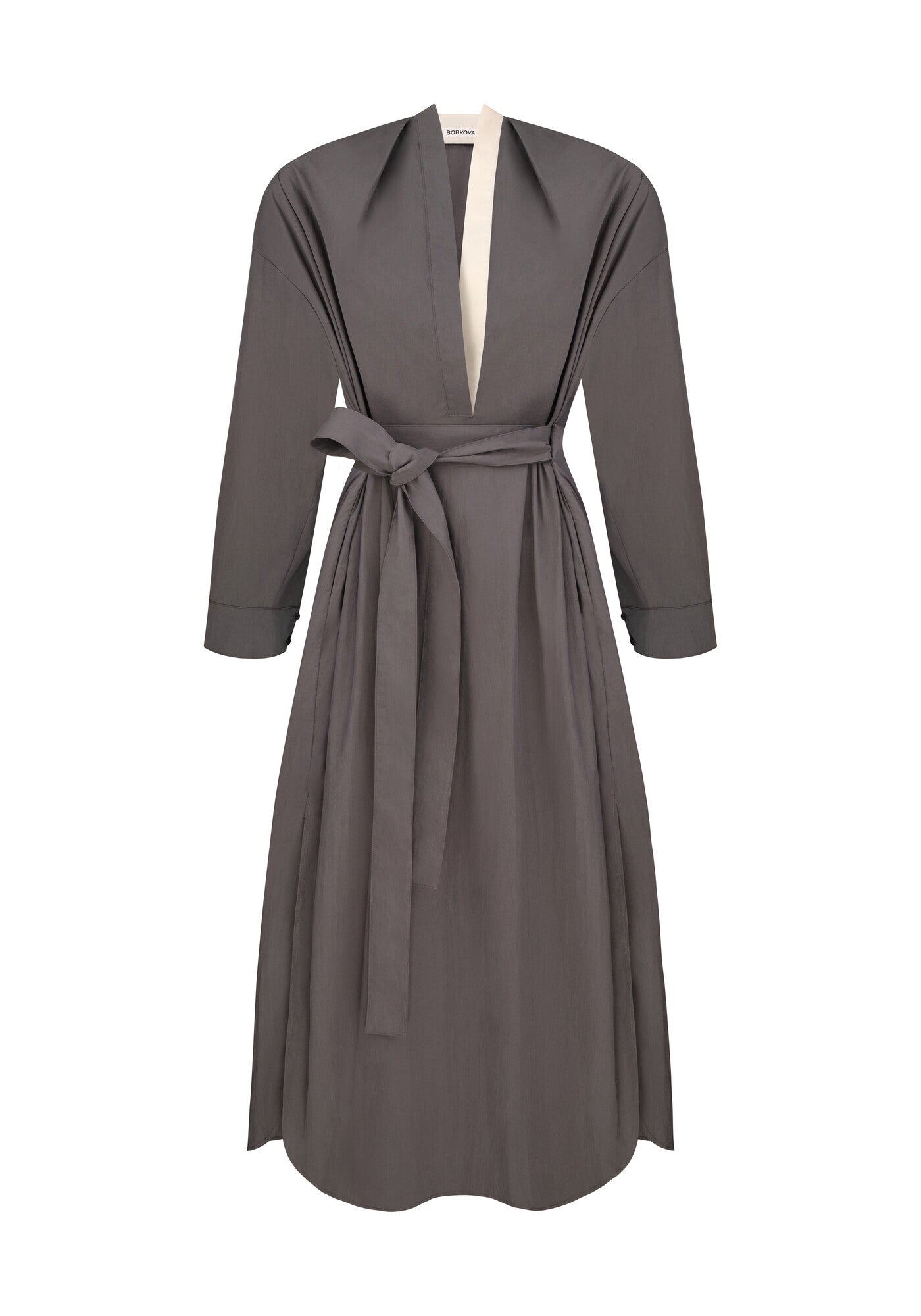 Сіра сукня-сорочка двостороння