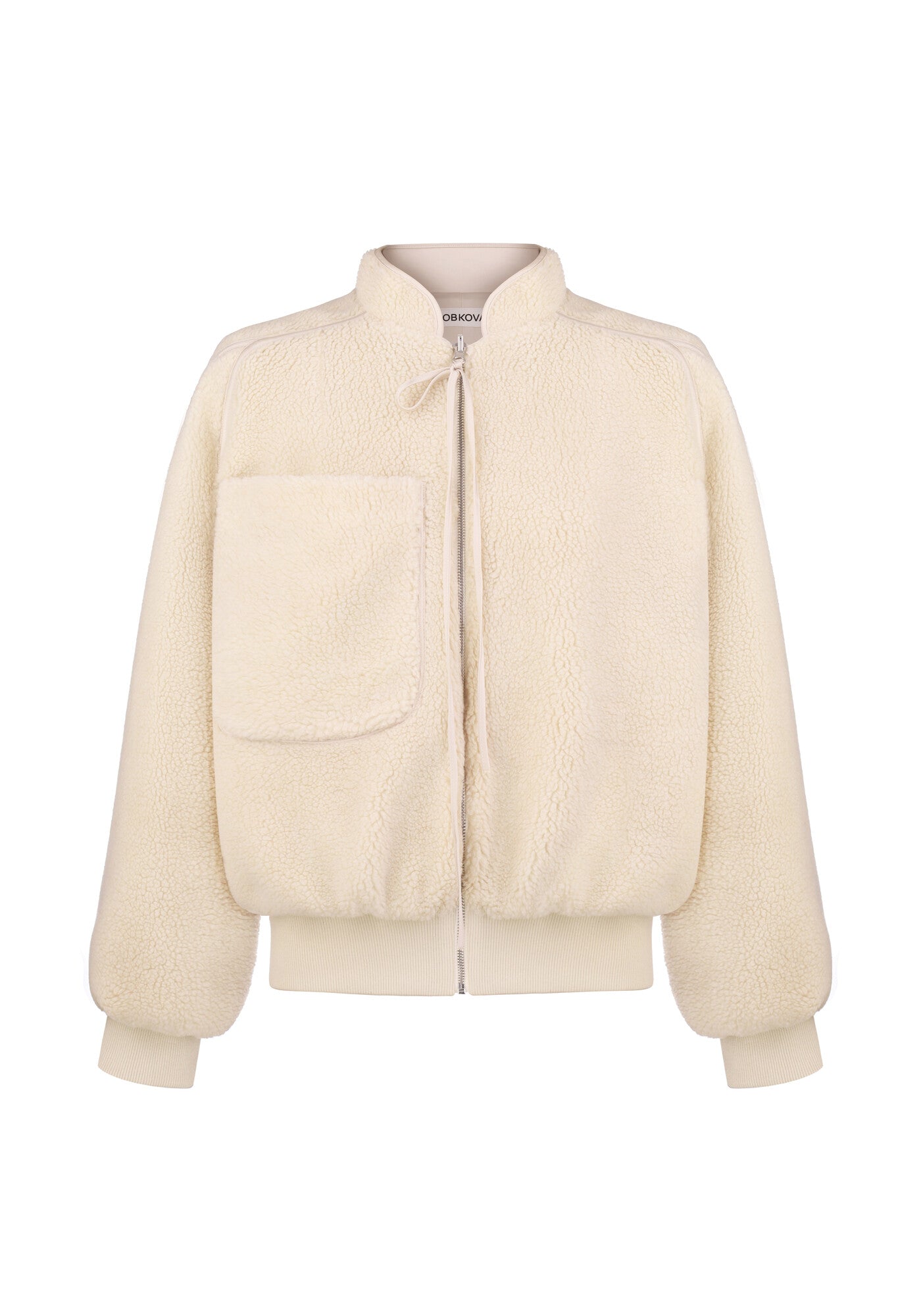 Бомбер двохсторонній с шовку та хутра